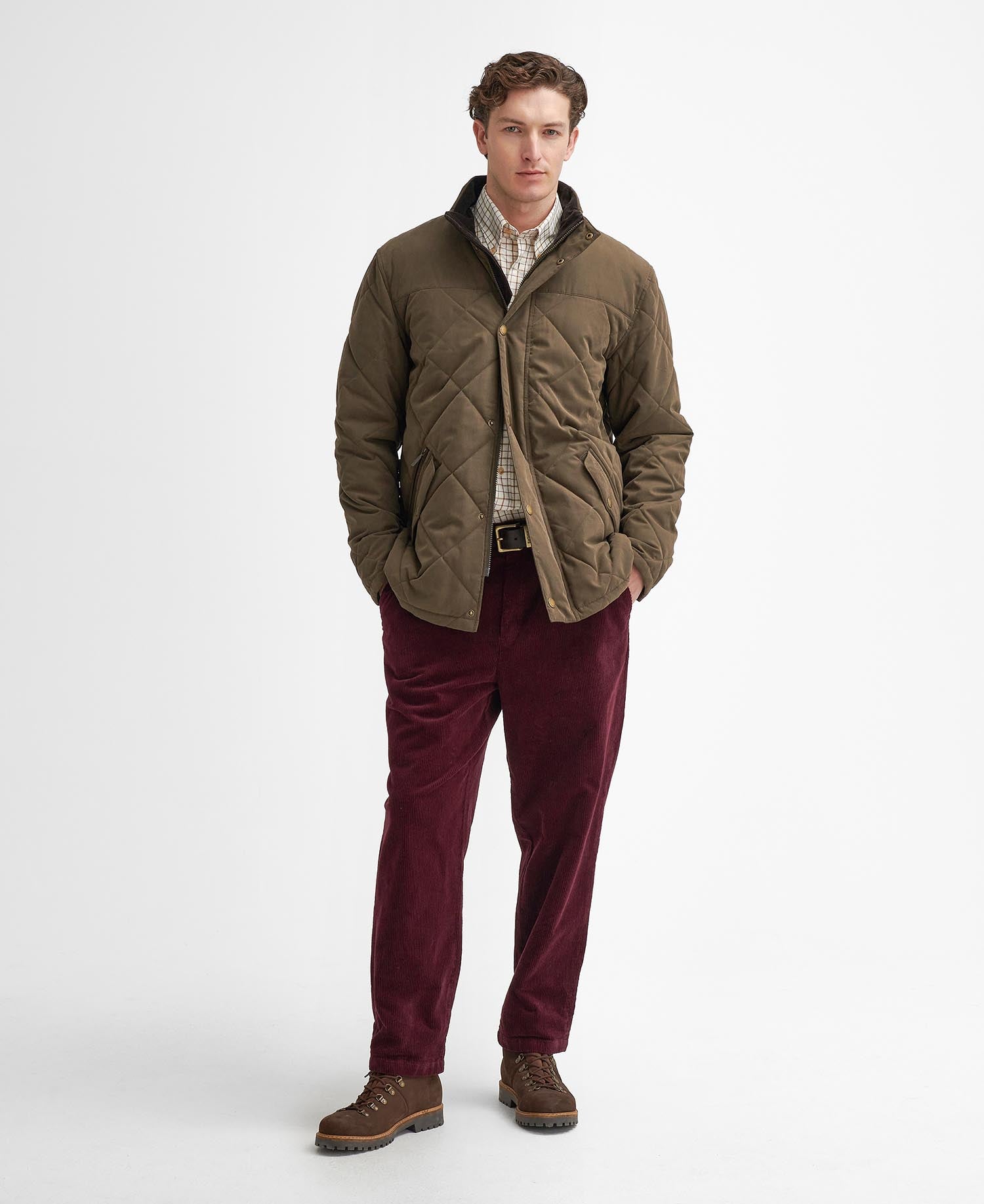 Elter Quilted Jacket - Dark Olive