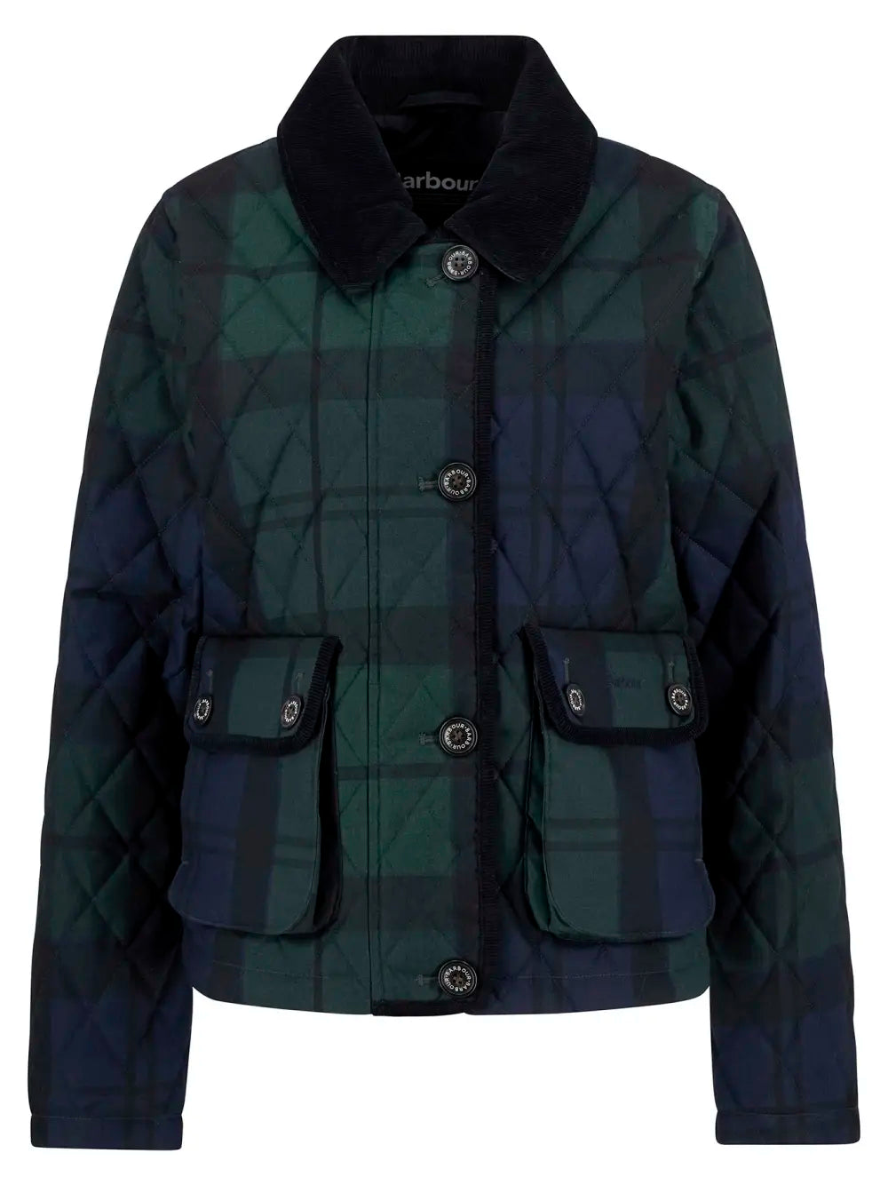 Loudon Tartan Quilted Jacket - Blackwatch tartan