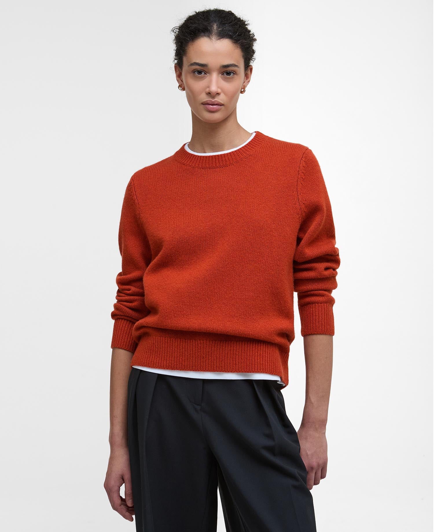 Woodhouse Crew Neck Jumper - Orange
