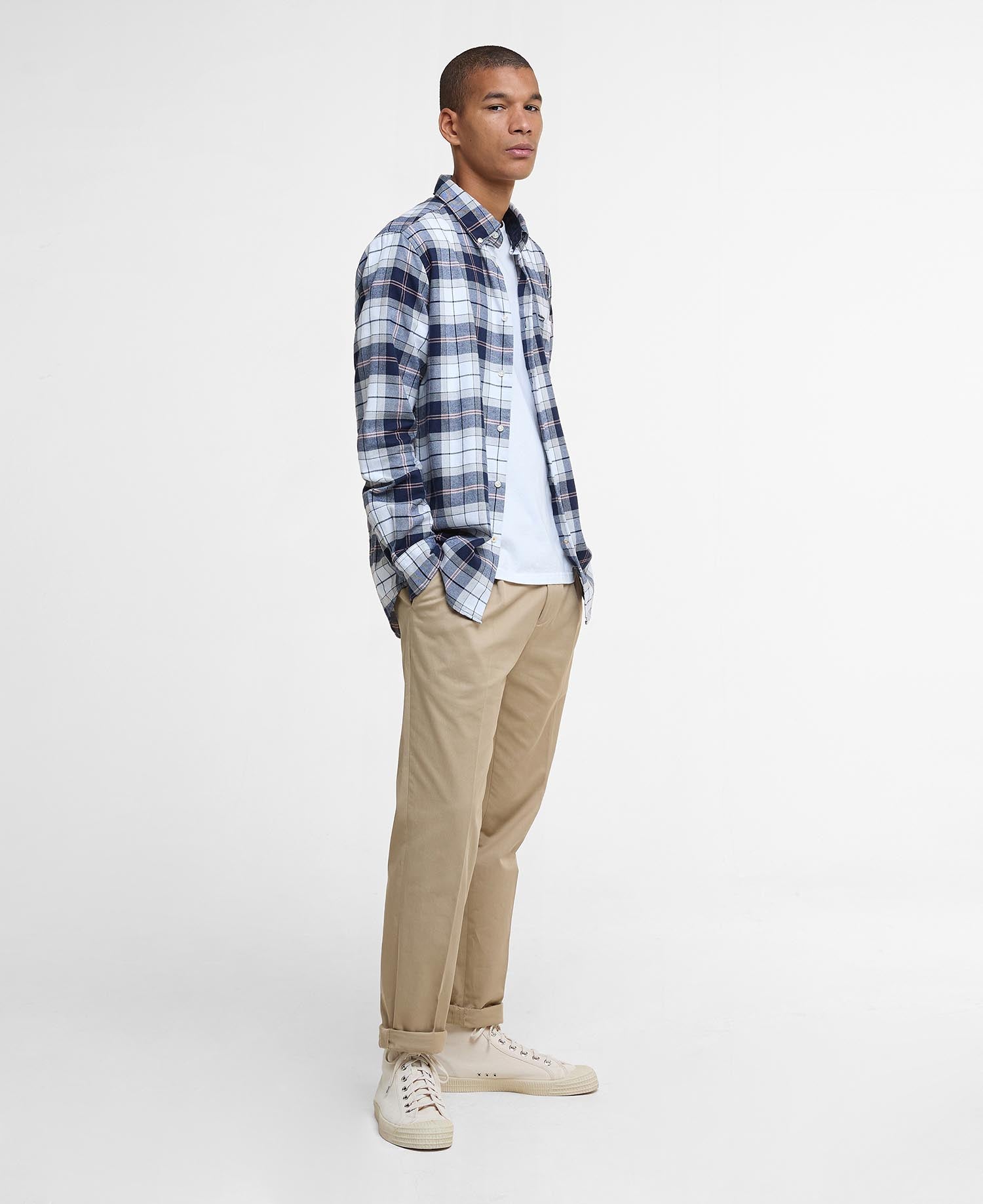 Fortrose Tailored Long-Sleeved Shirt - Riverstone Tartan