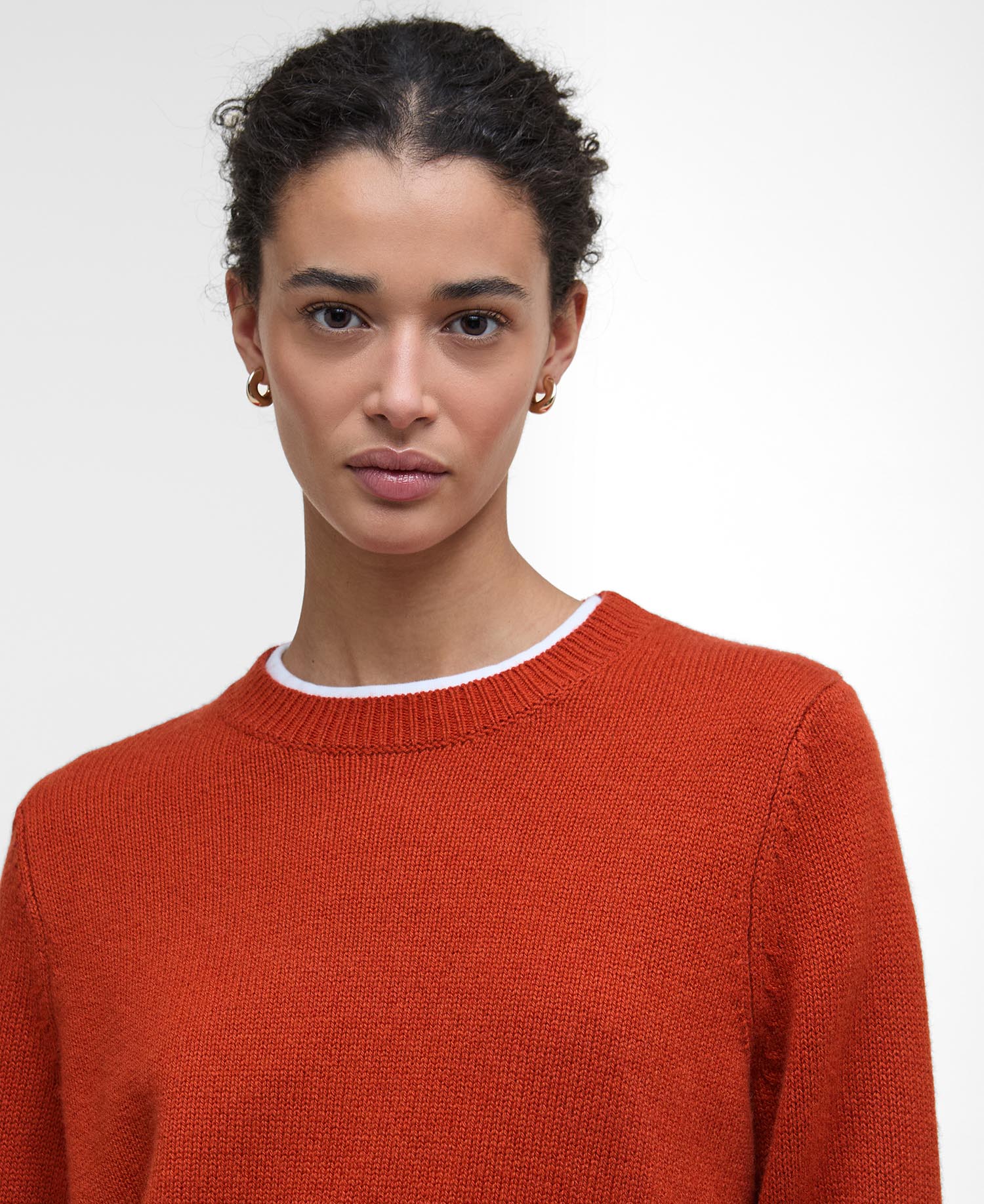 Woodhouse Crew Neck Jumper - Orange