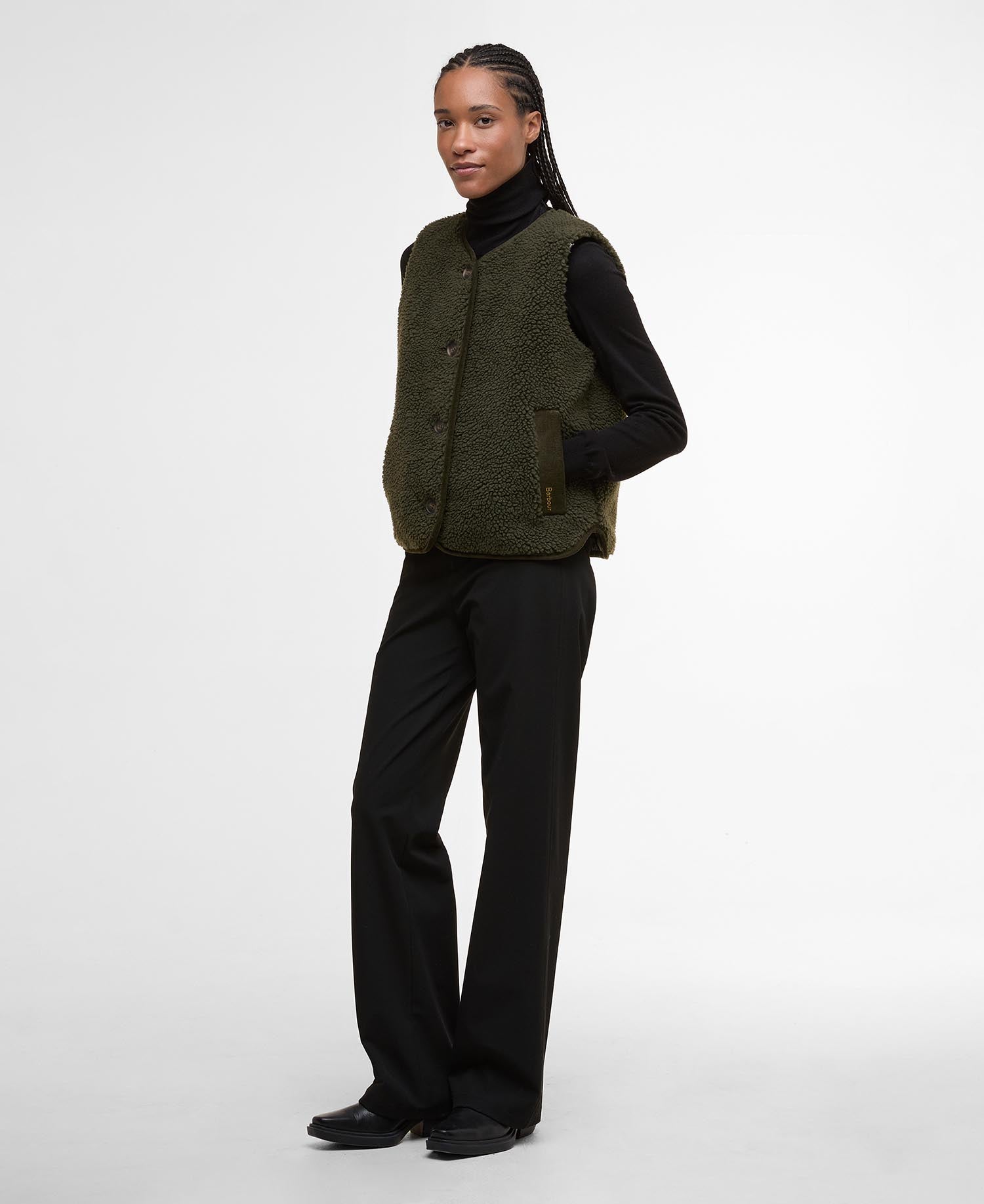 Luciana Fleece Gilet - Olive
