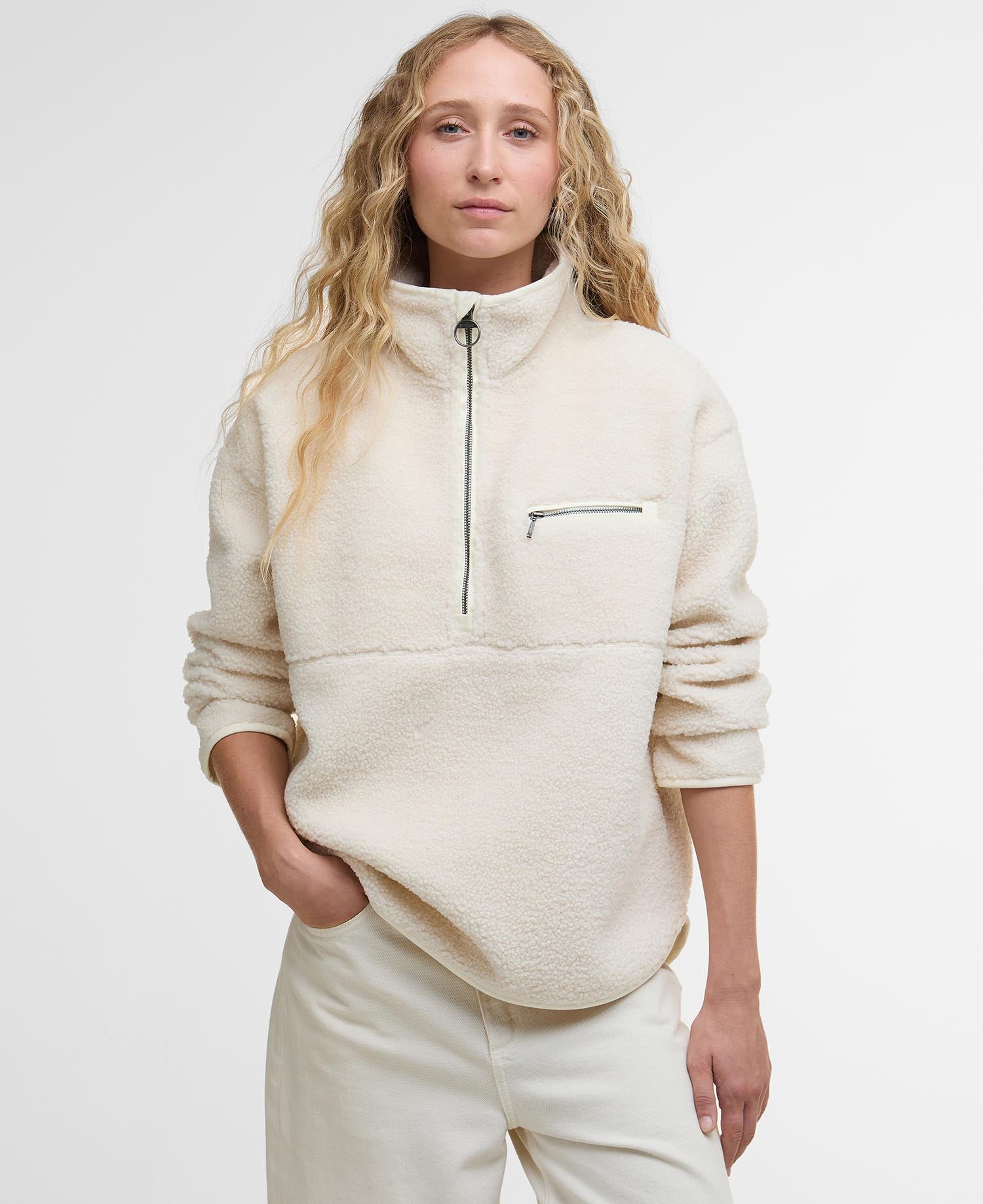 Mersea Half-Zip Fleece - Natural