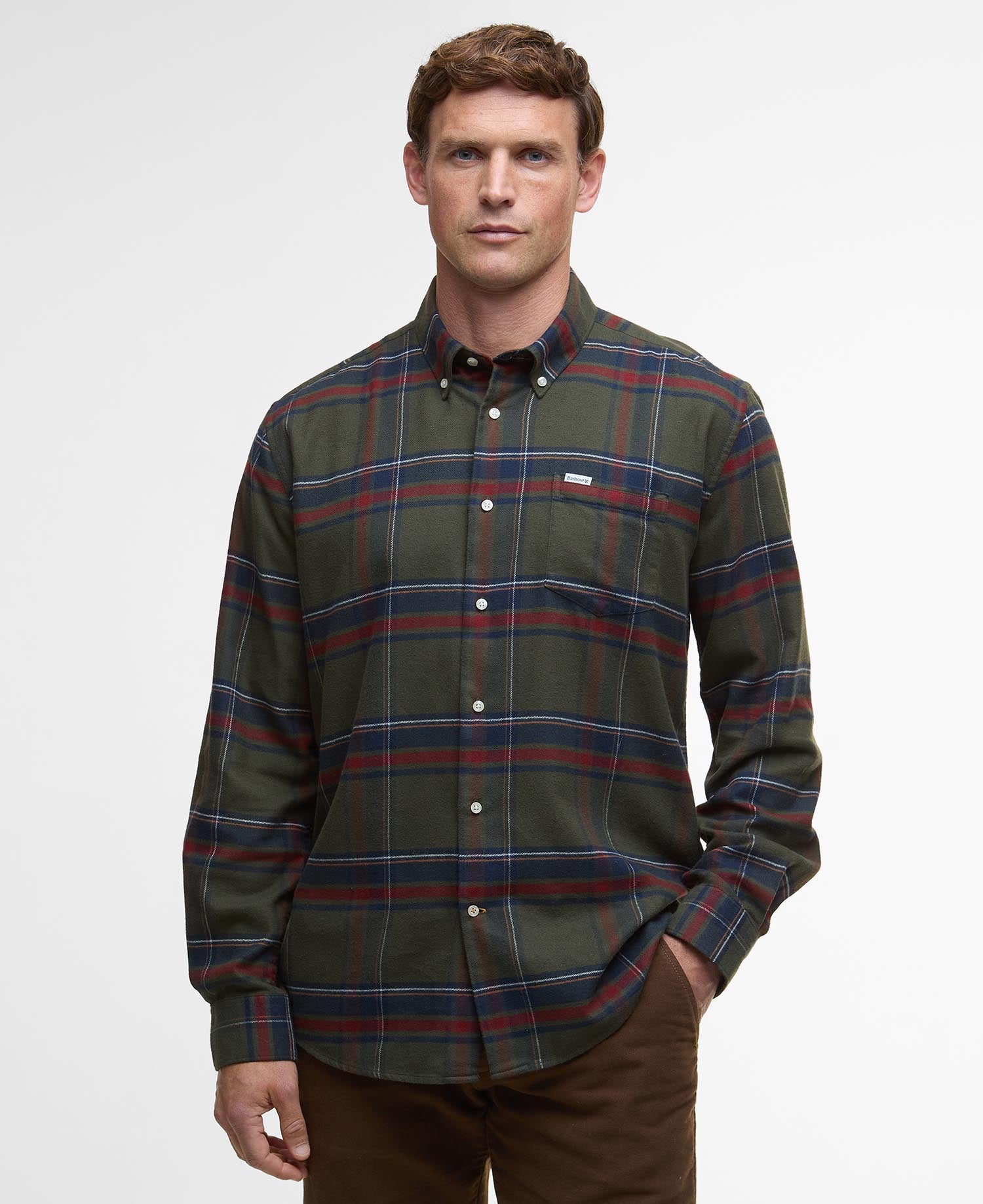 Dogwood Regular Long-Sleeved Shirt - Olive