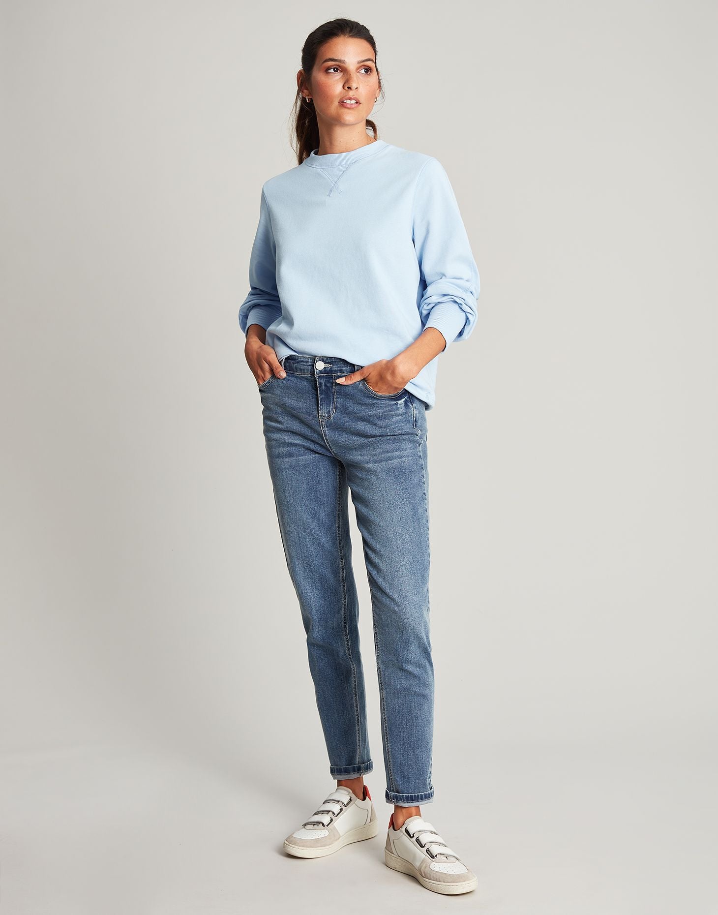 Amina Crew Neck Sweatshirt - Yorkshire Sky
