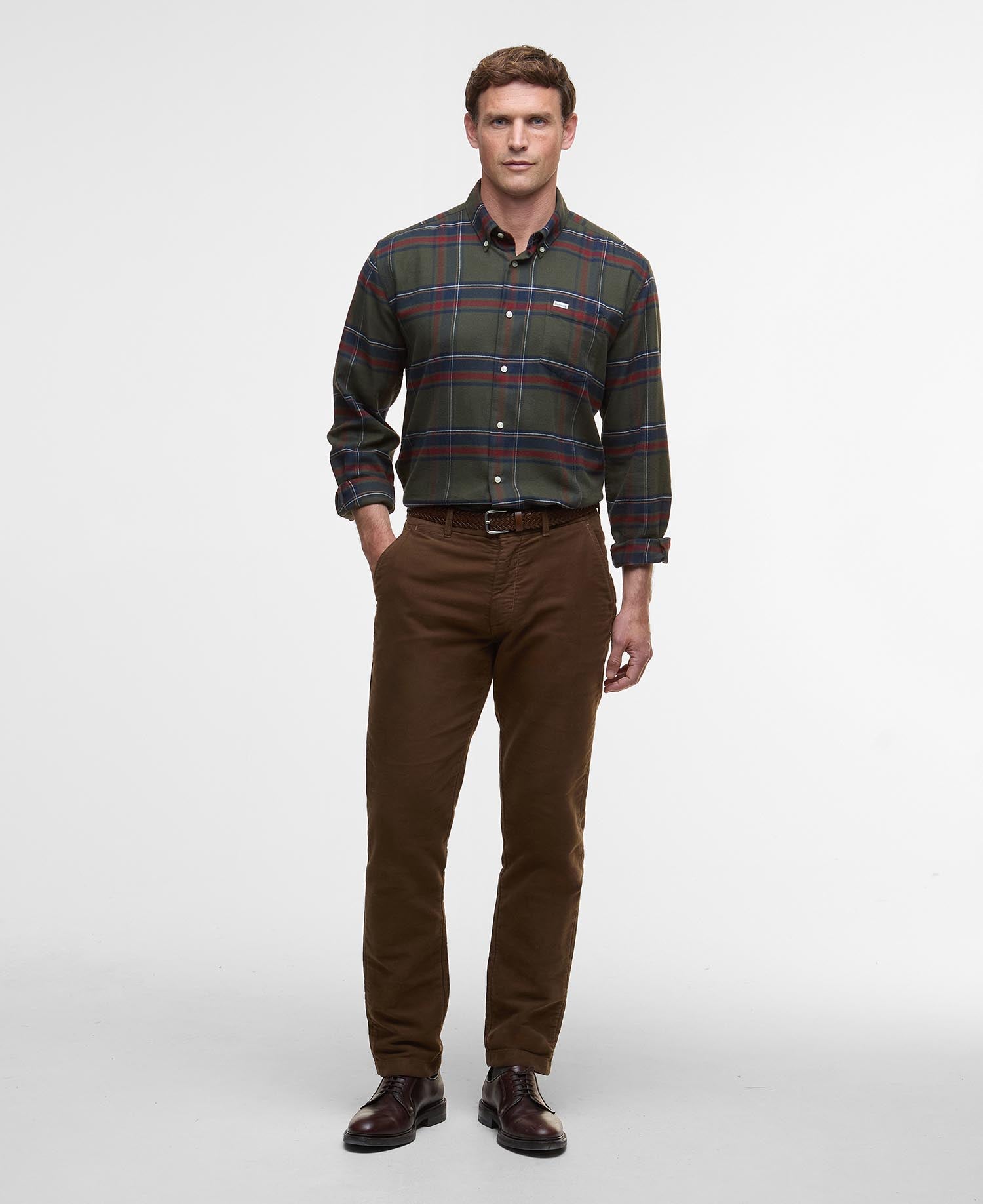 Dogwood Regular Long-Sleeved Shirt - Olive