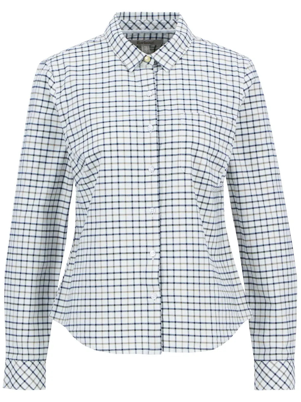 Woodside Tailored Long-Sleeved Shirt - Navy Check