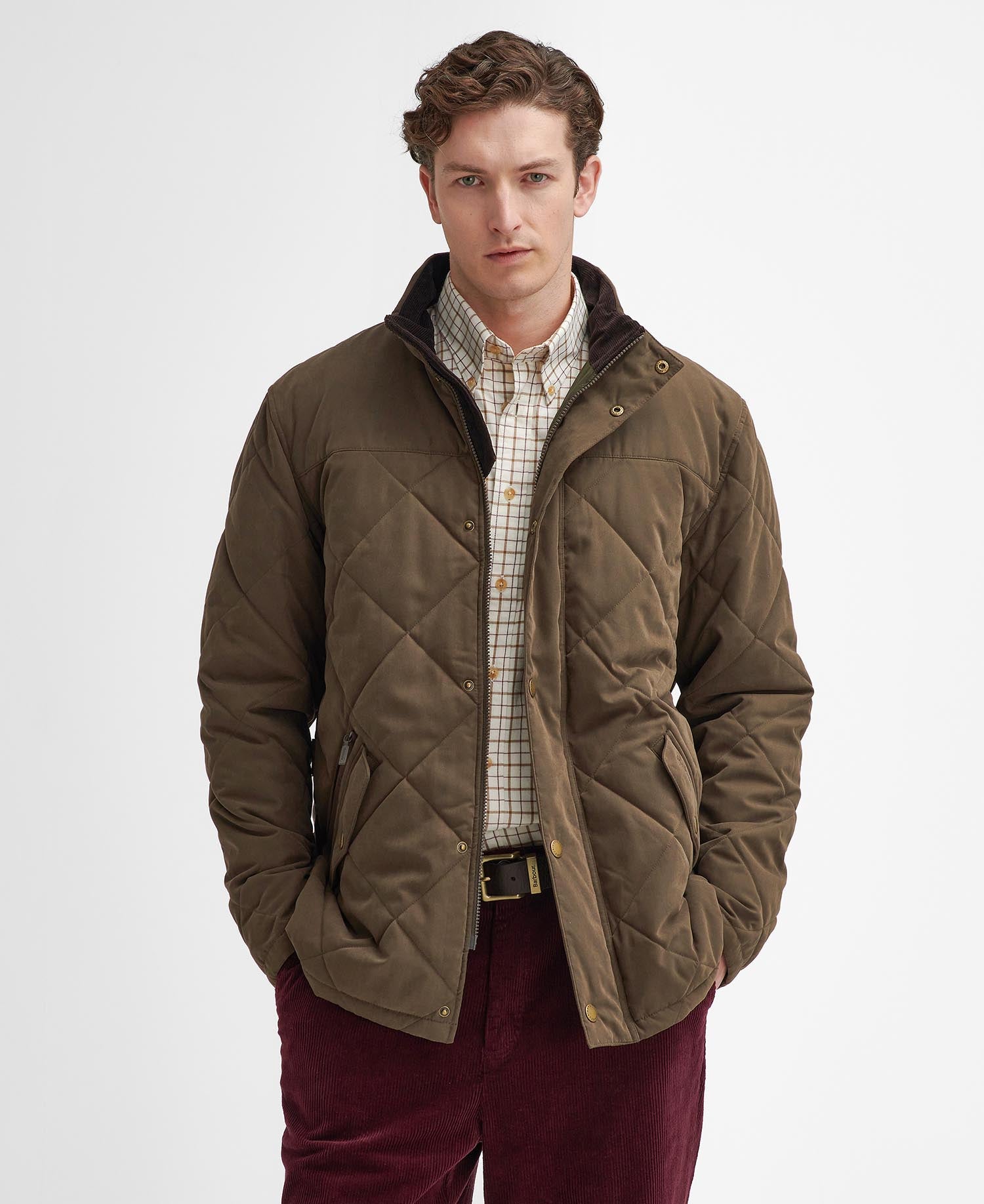 Elter Quilted Jacket - Dark Olive