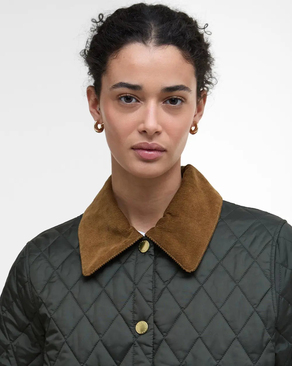 Icons Cropped Liddesdale Quilted Jacket- Sage/Ancient