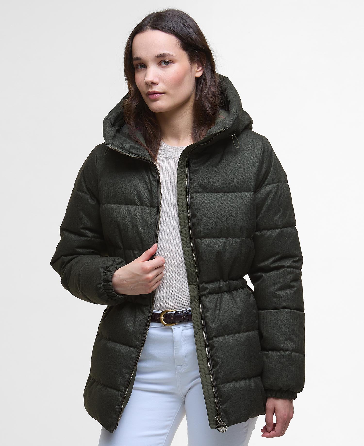 Begonia Puffer Jacket - Olive/Classic