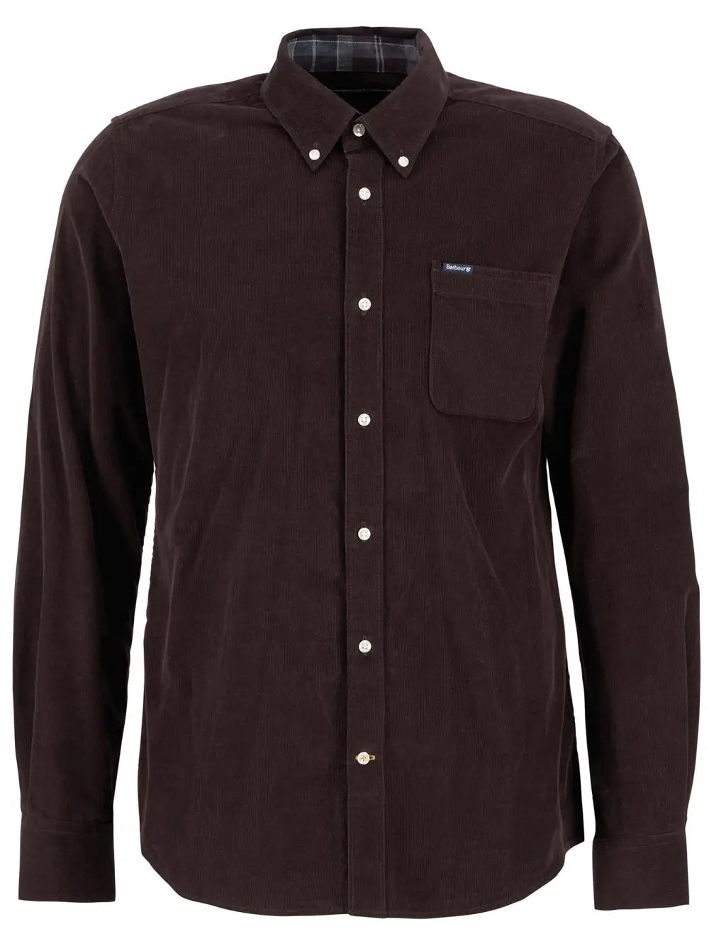 Ramsey Tailored Long-Sleeved Shirt - Dark Oak