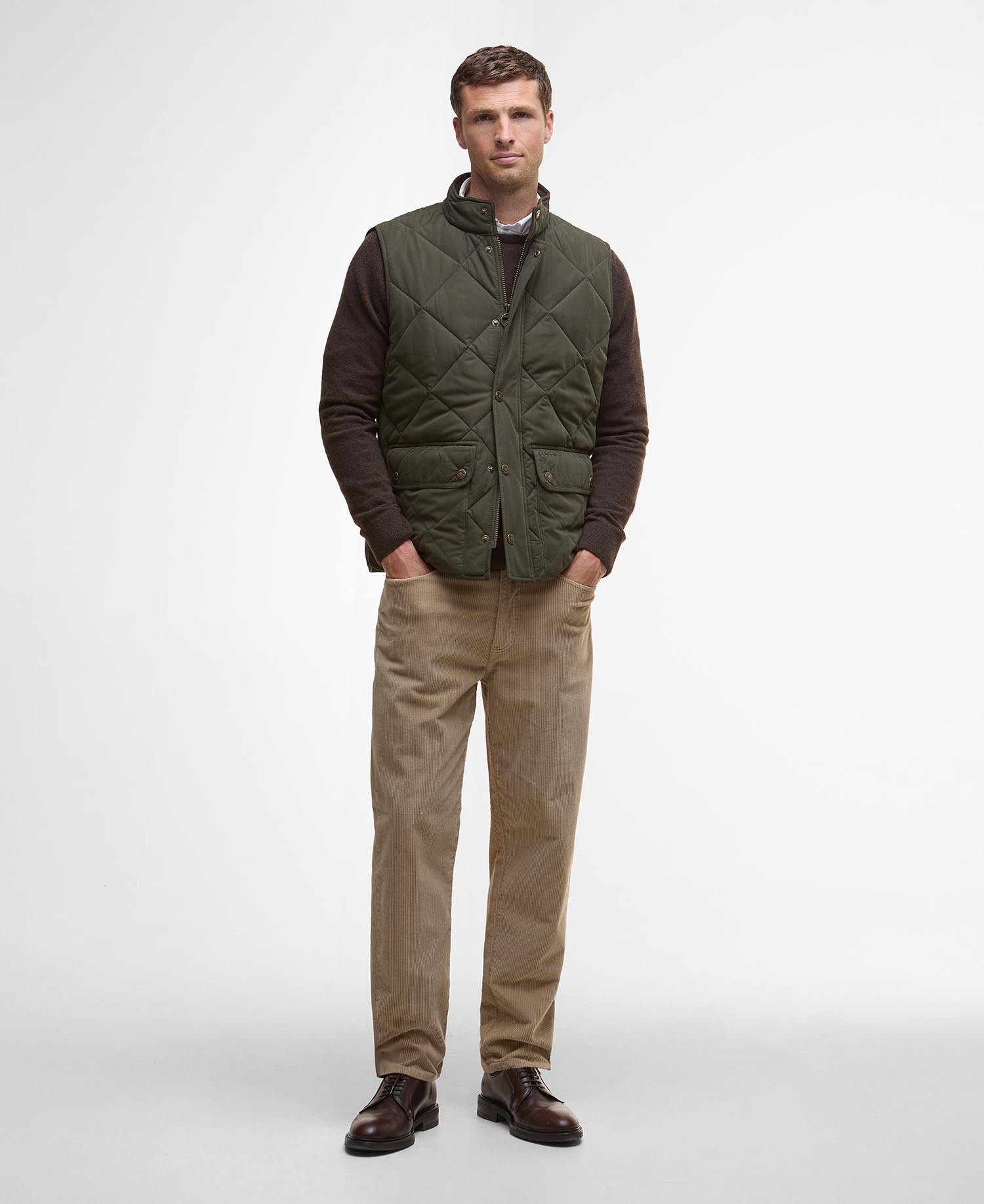 Winter Lowerdale Gilet - Dark Olive