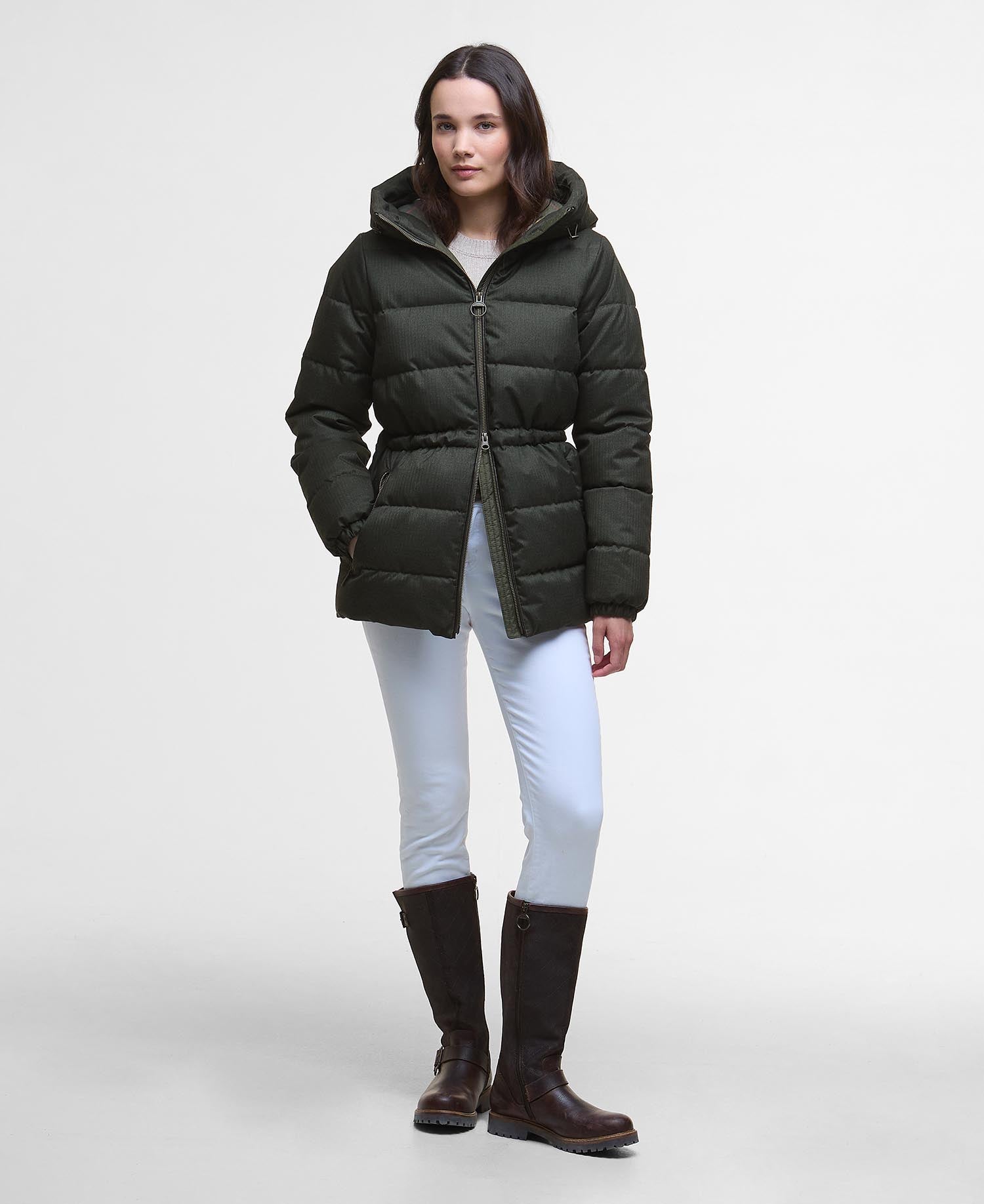 Begonia Puffer Jacket - Olive/Classic