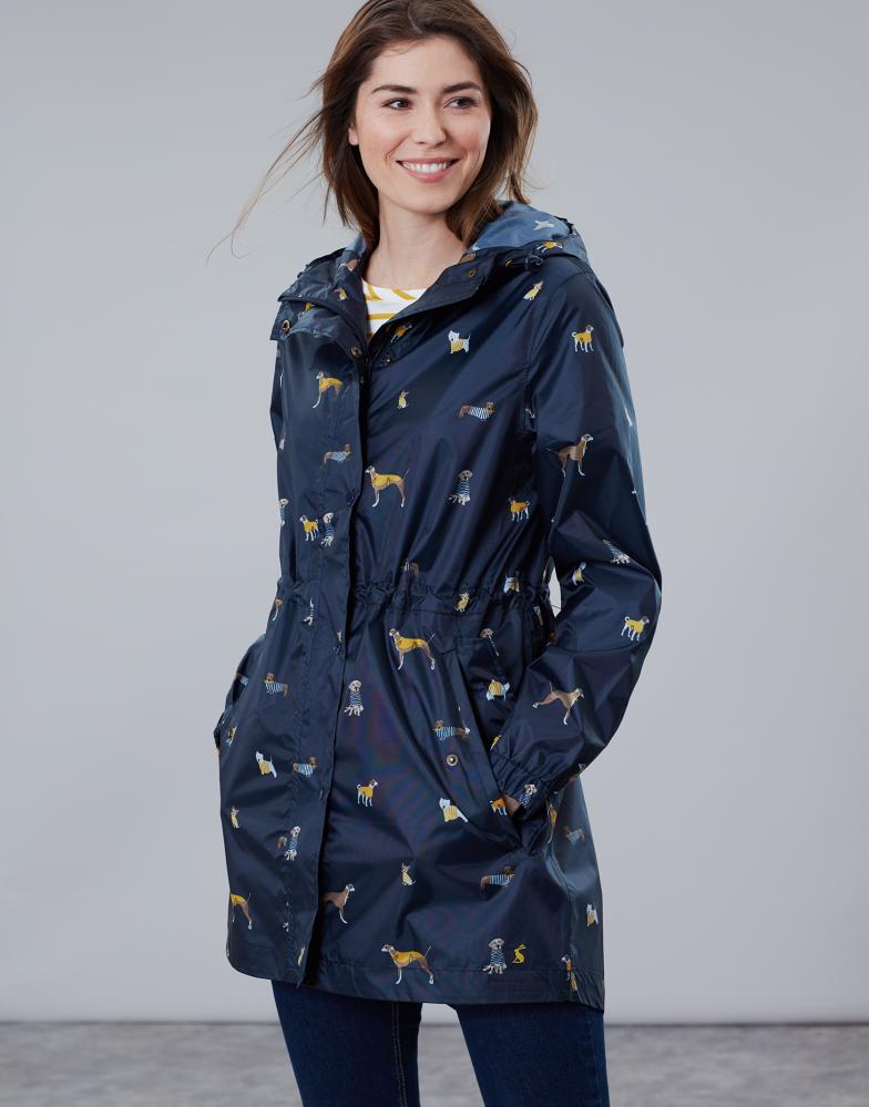 Women's Golightly Packable Waterproof Jacket - Navy Dogs