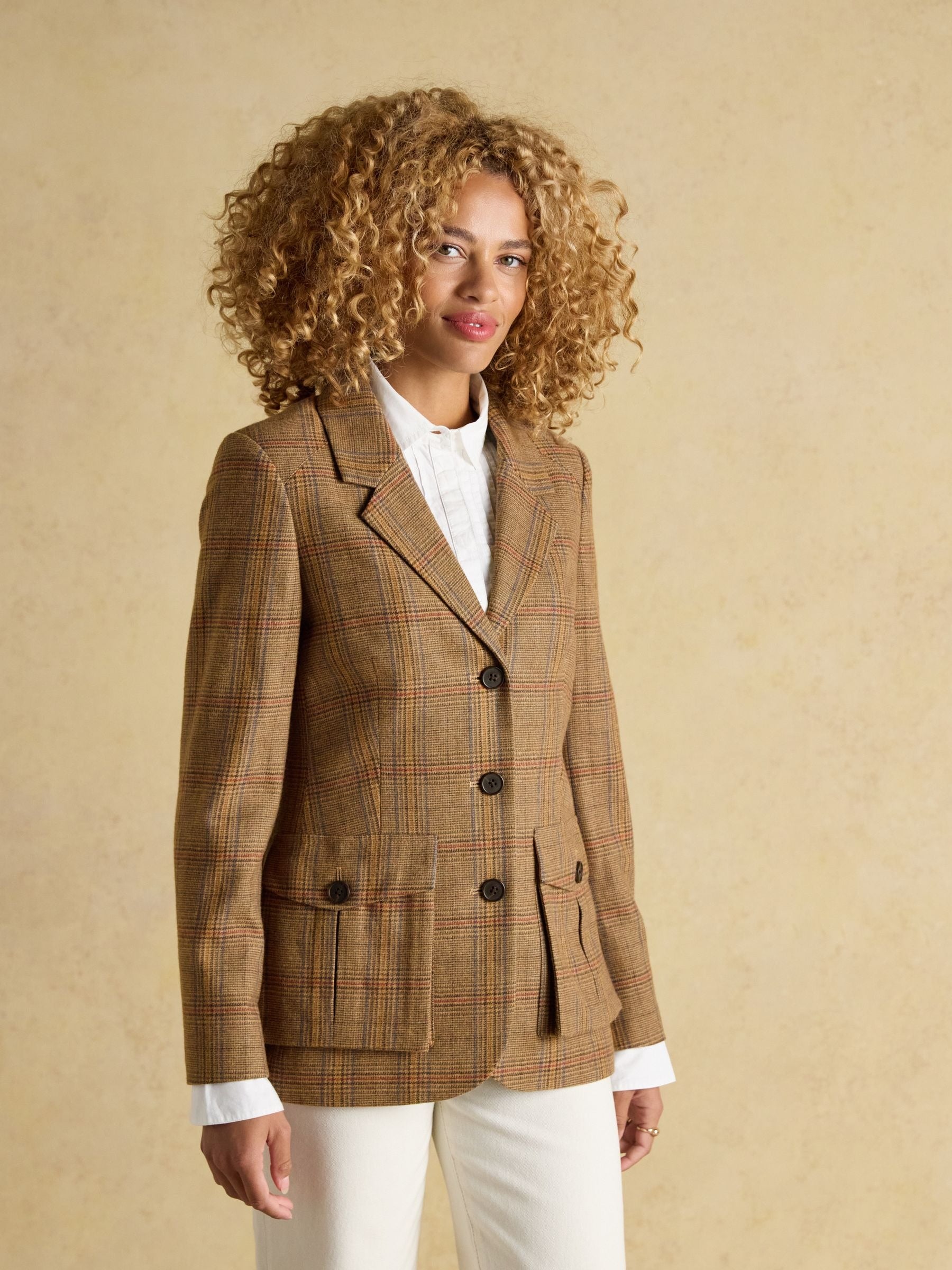 Foxley Brown Check Tweed Suit Blazer