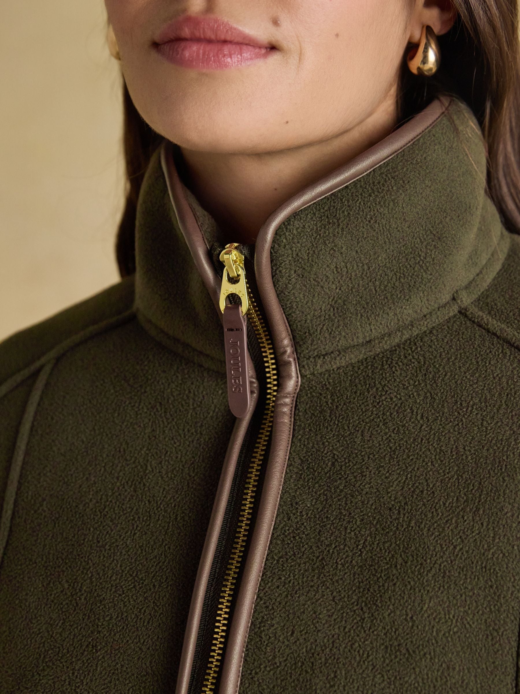 Heritage Green Regular Zip Through Fleece
