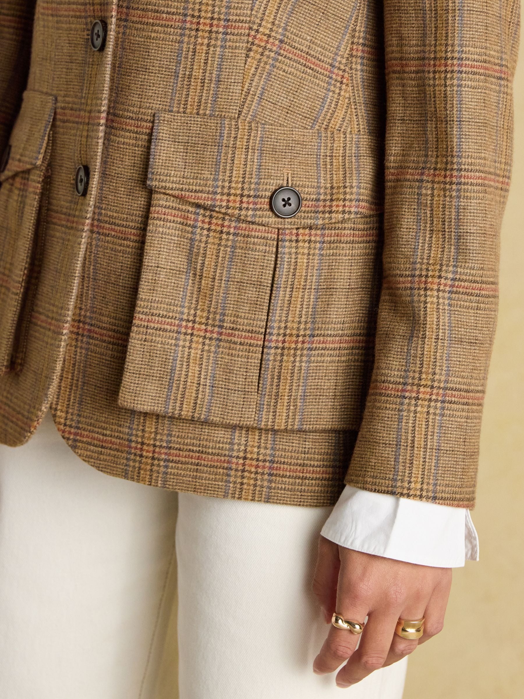 Foxley Brown Check Tweed Suit Blazer