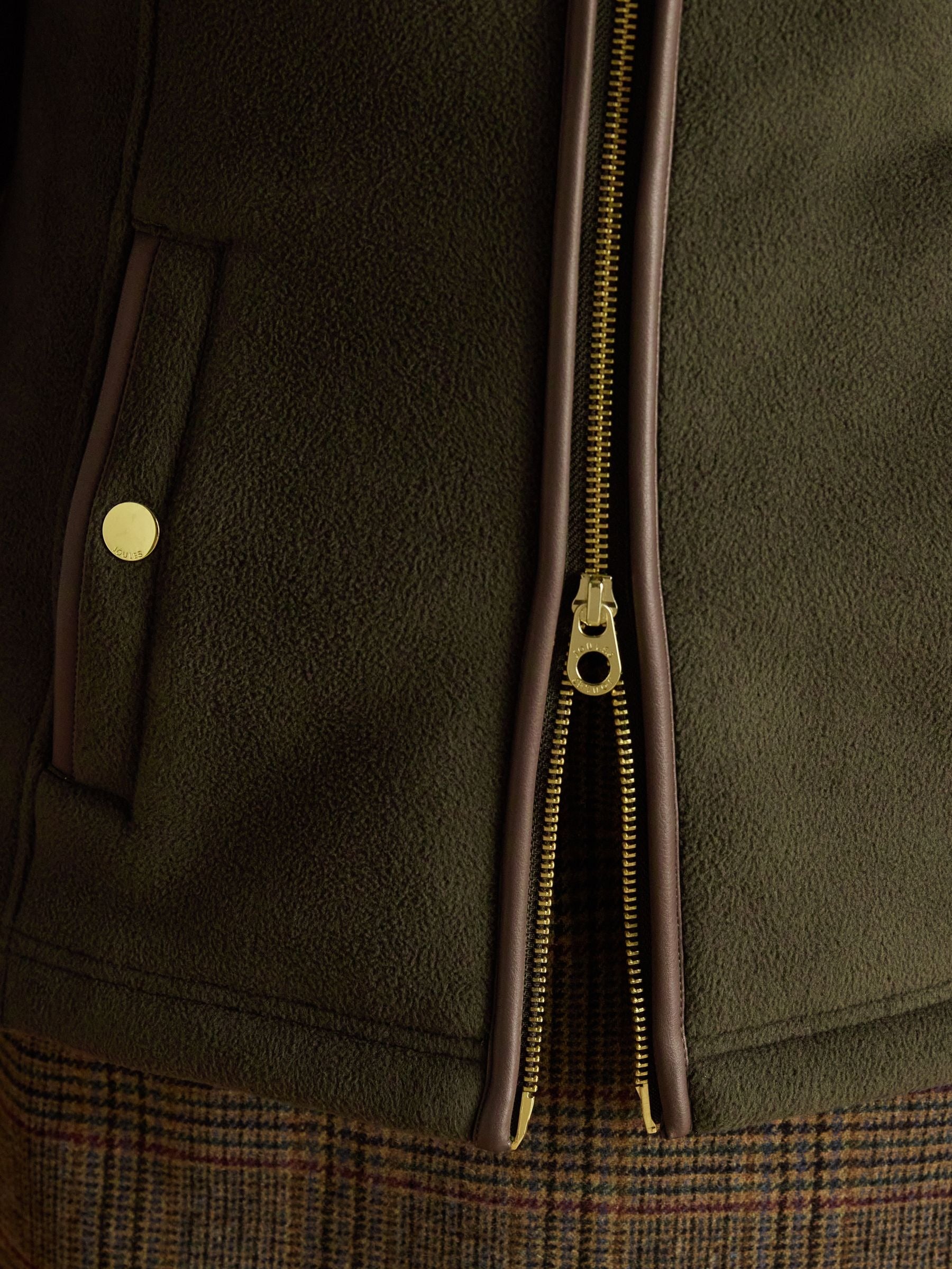 Heritage Green Regular Zip Through Fleece