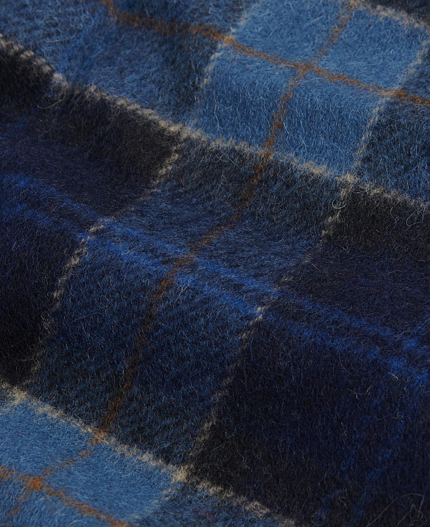 Tartan Lambswool Scarf - Midnight