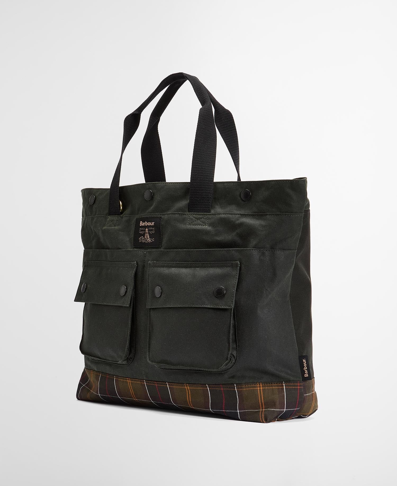 Field Waxed Tote Bag - Sage/Classic