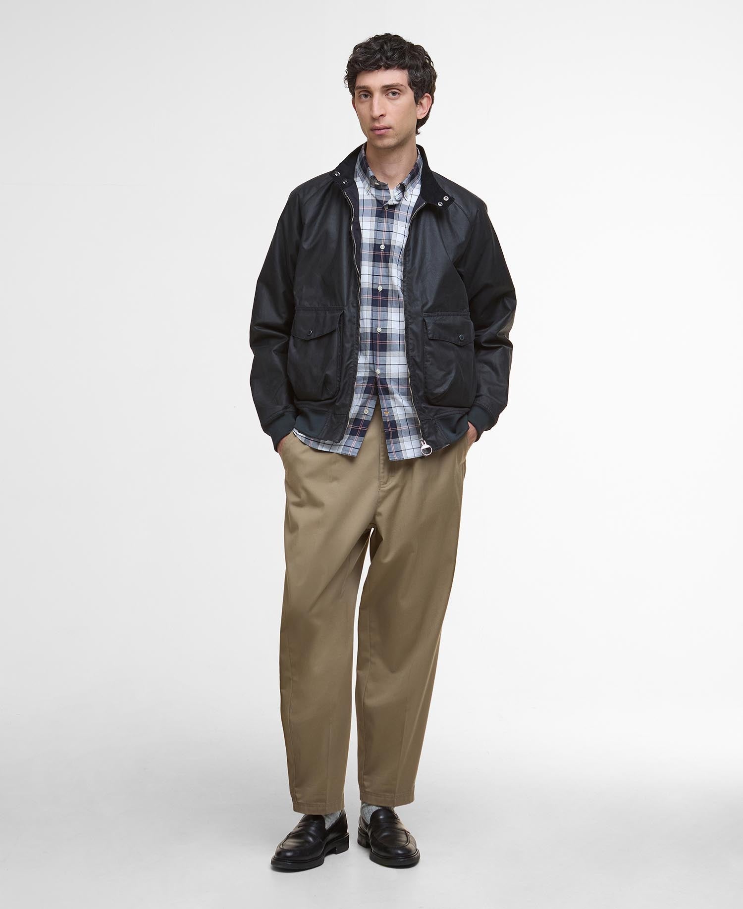 Modern Royston Waxed Jacket - Navy