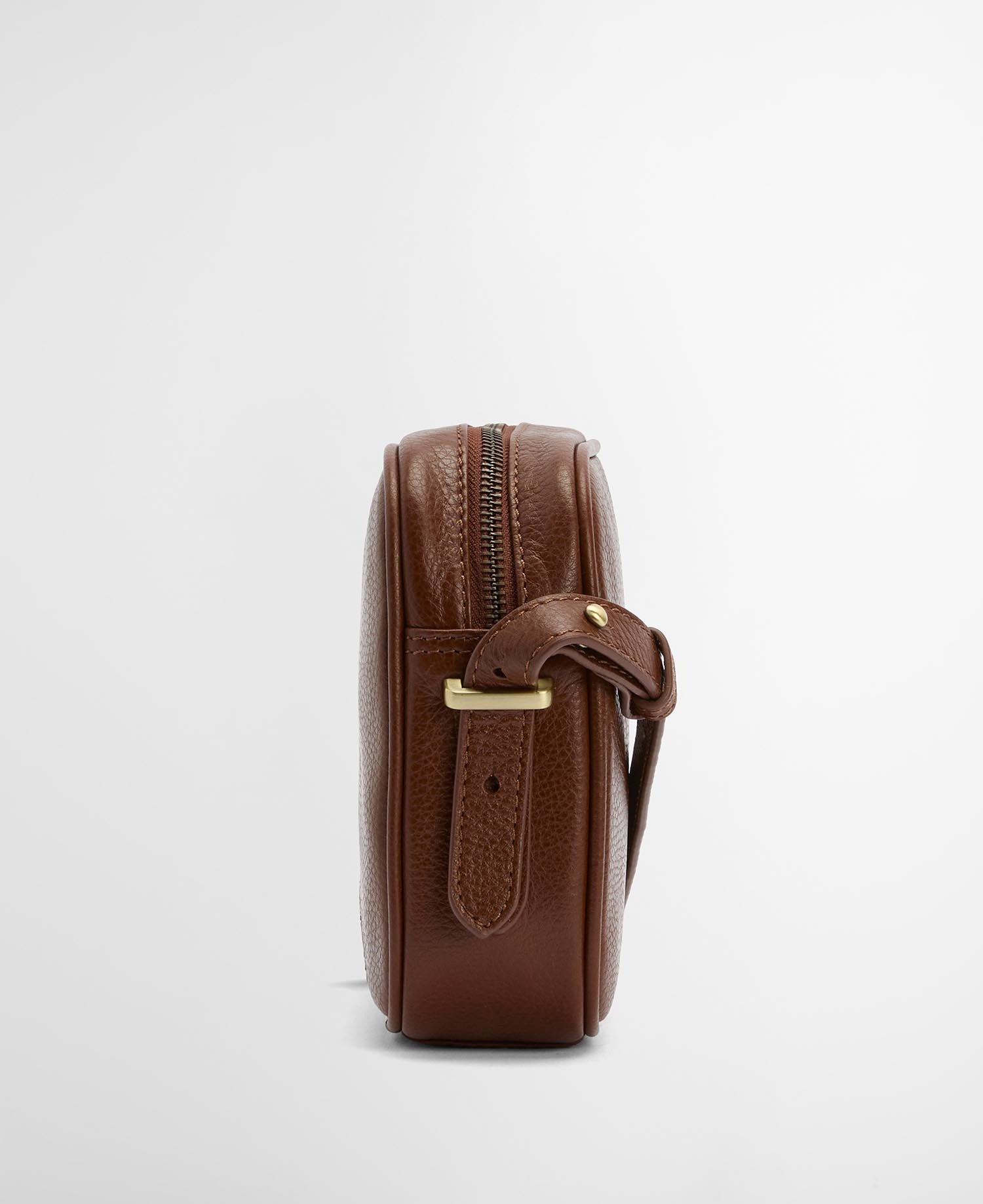 Daphne Leather Crossbody Bag - Brown