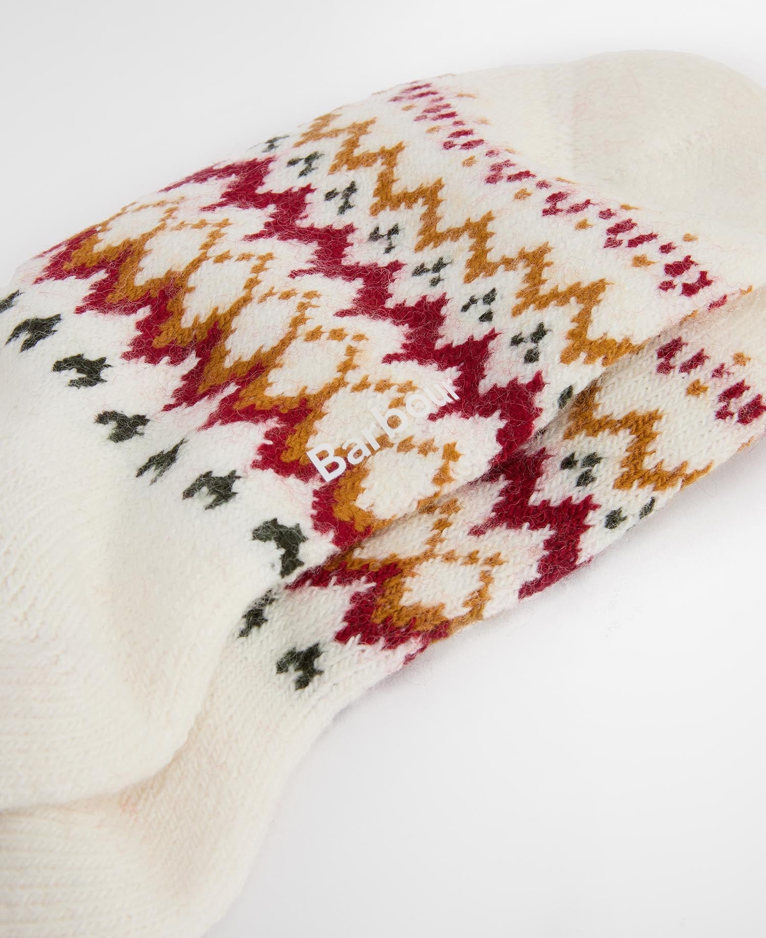 Kingsford Fair Isle Socks - Cloud