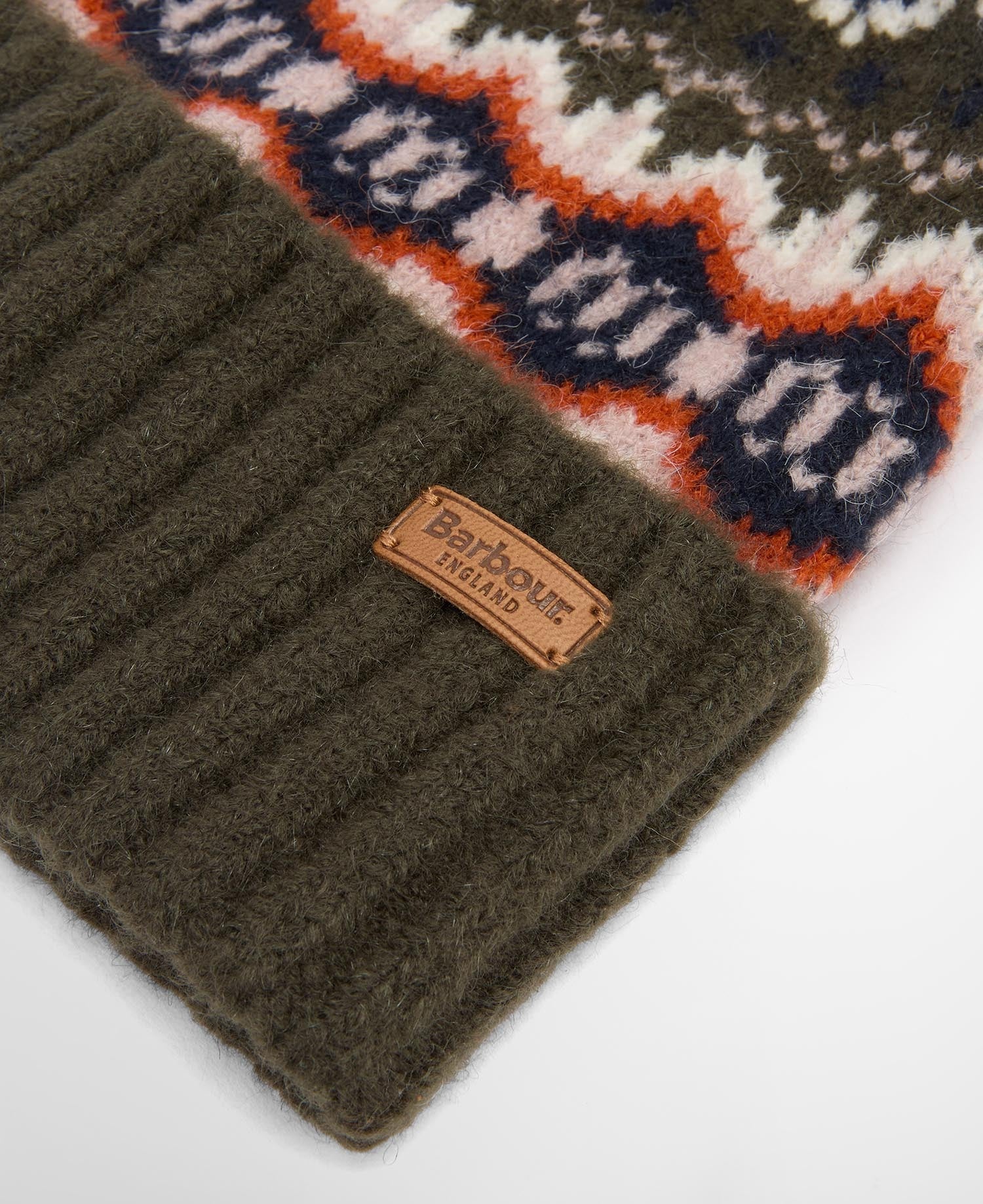Helen Fair Isle Beanie - Olive