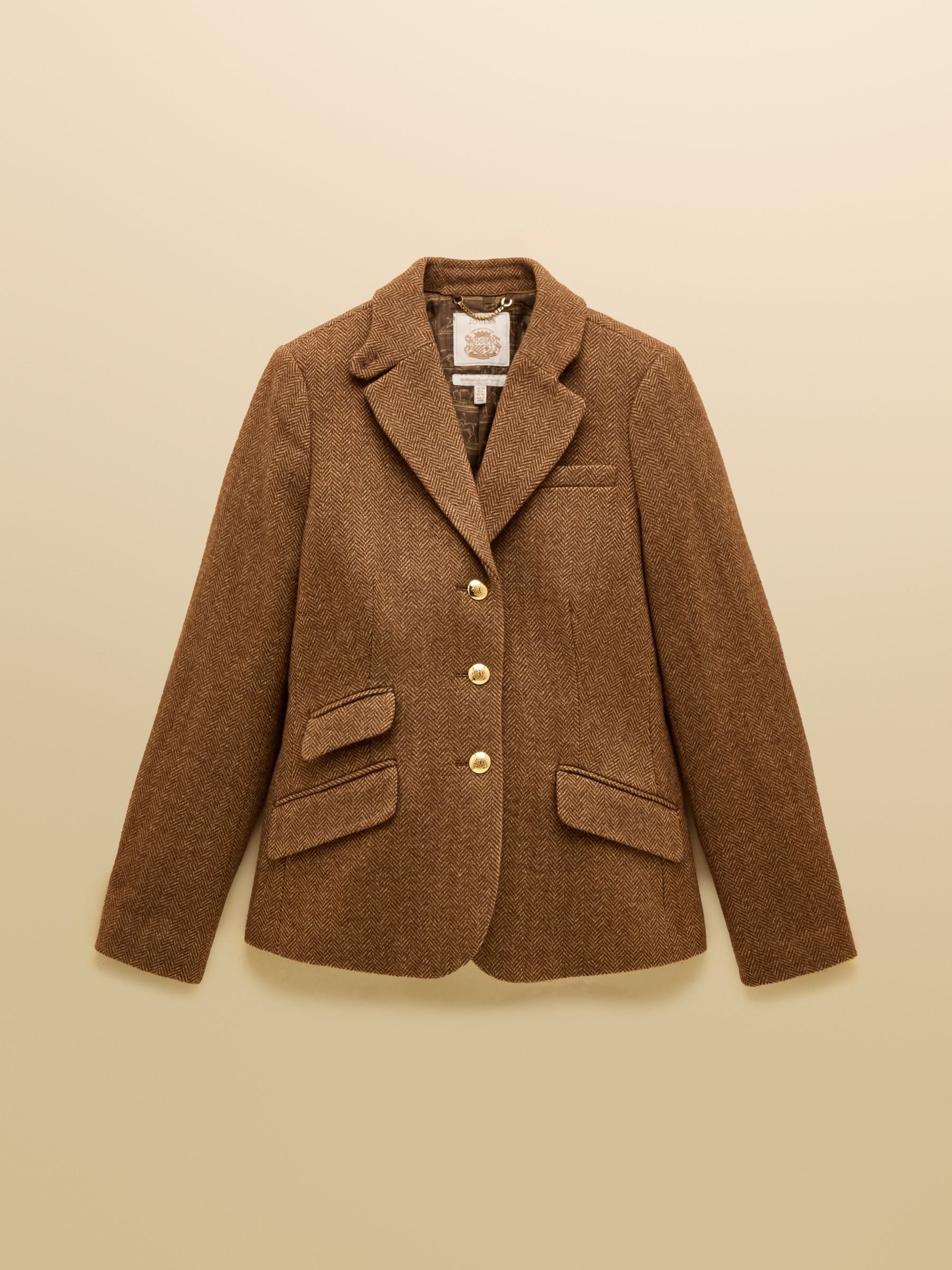 Canterly Brown Herringbone Tweed Hacking Jacket