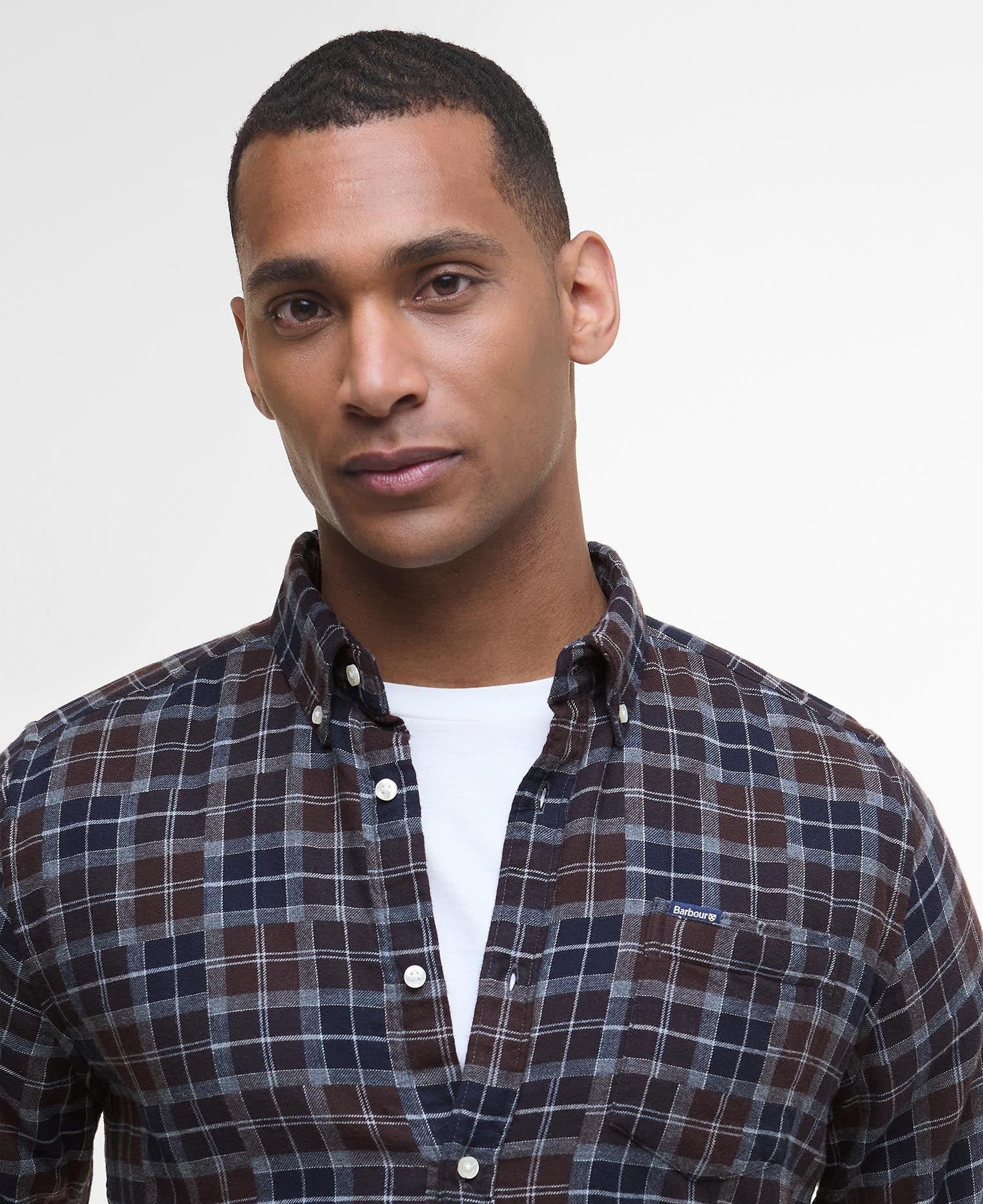 Sault Tailored Long-Sleeved Shirt - Midnight Oak Tartan