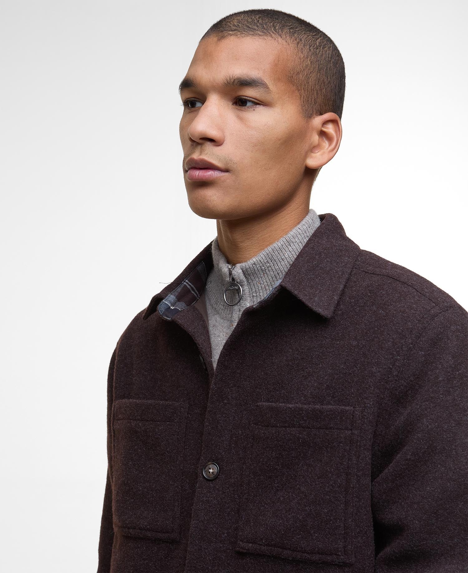 Marlow Tailored Overshirt - Dark Oak