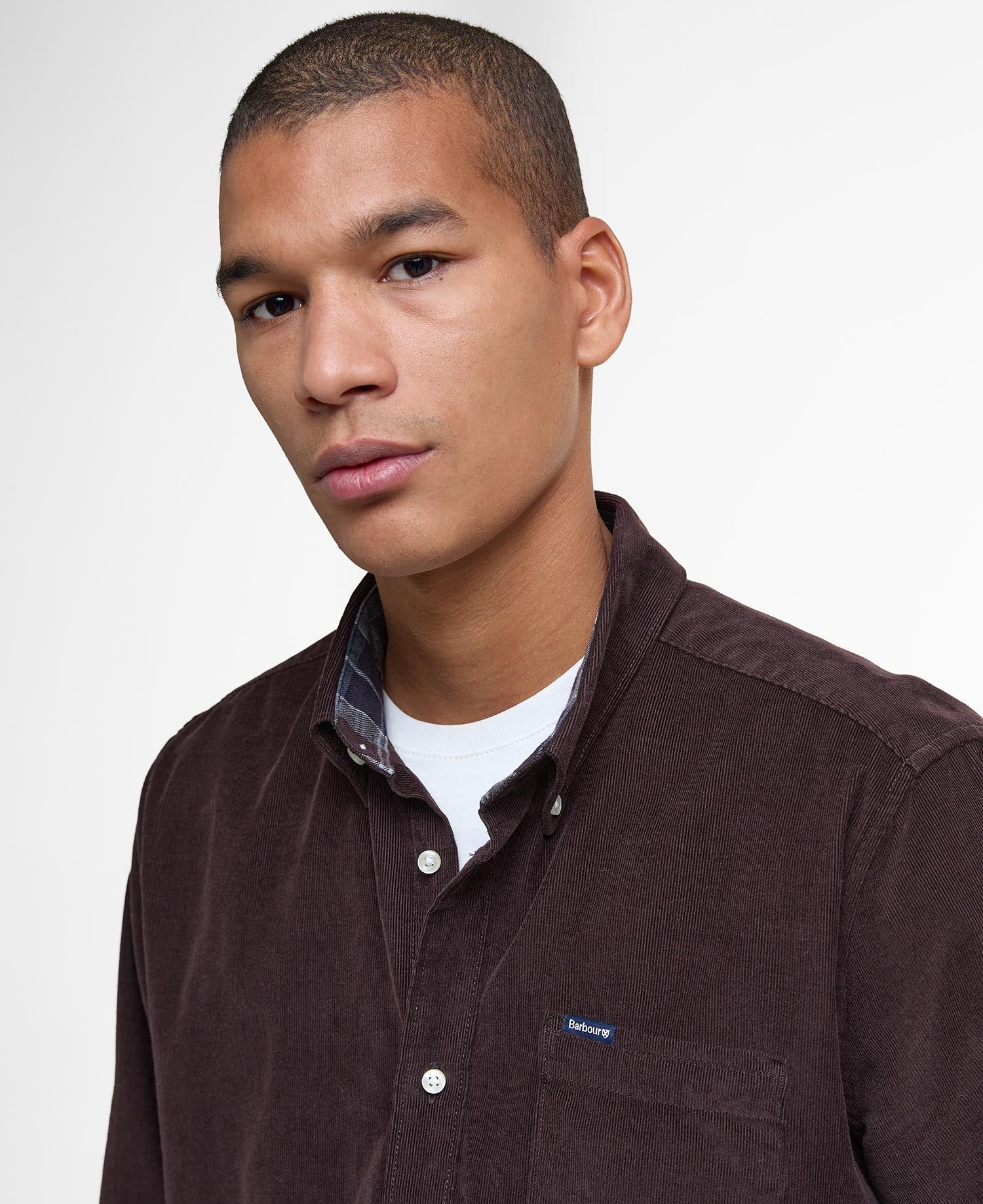 Ramsey Tailored Long-Sleeved Shirt - Dark Oak