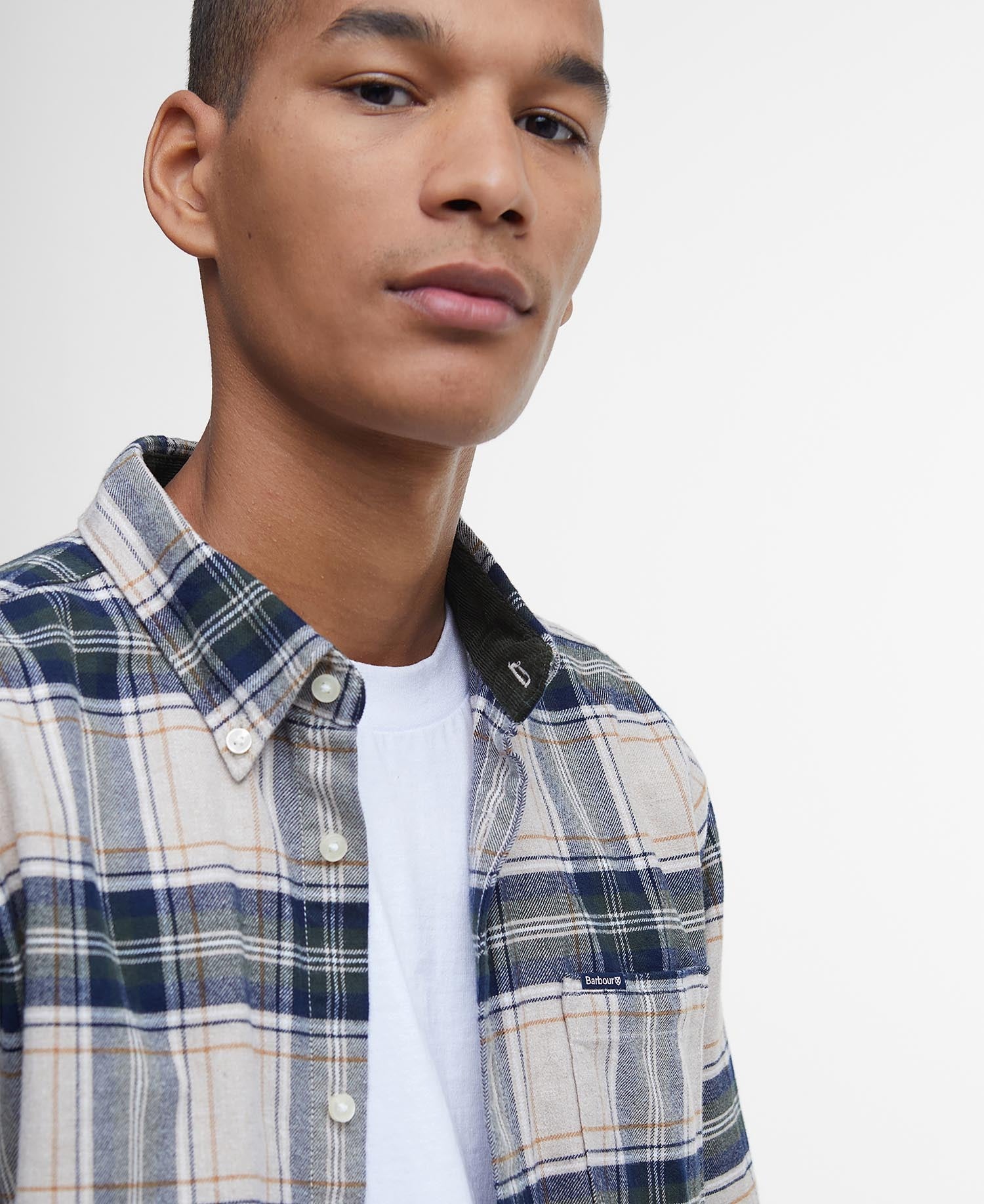 Betsom Tailored Long-Sleeved Shirt - Stone Marl
