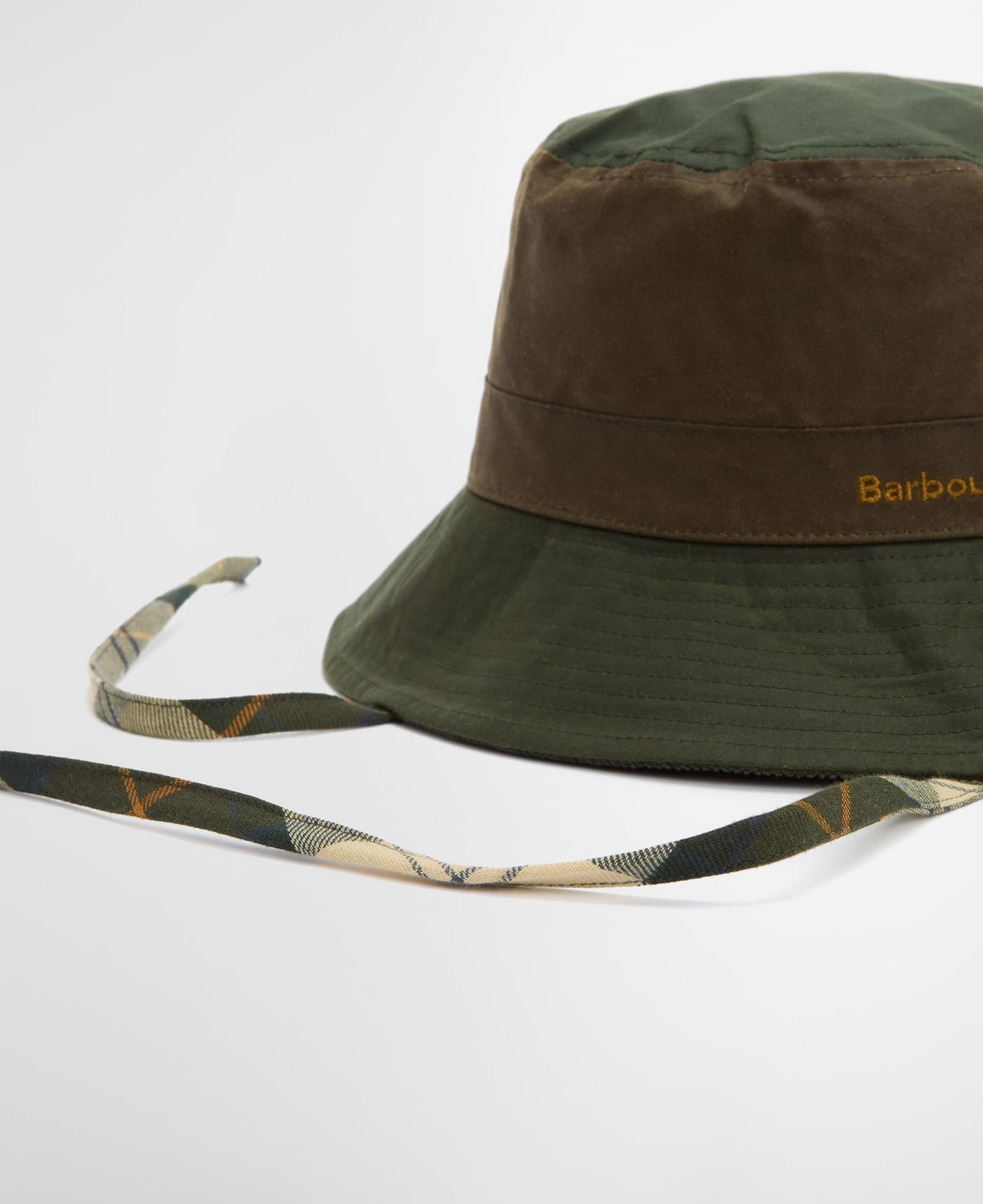 Brackley Waxed Bucket Hat - Fern/Beech