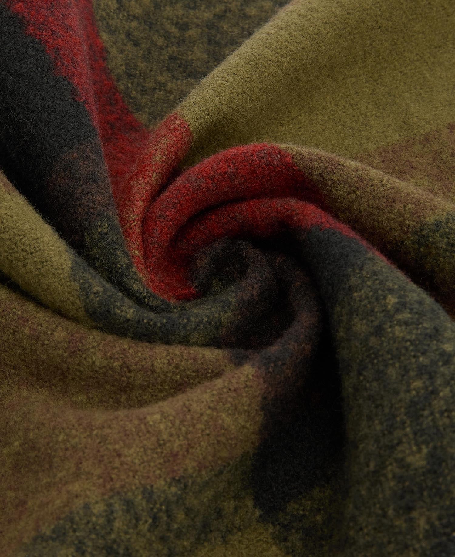 Westerdale Scarf - Olive/Fired Brick