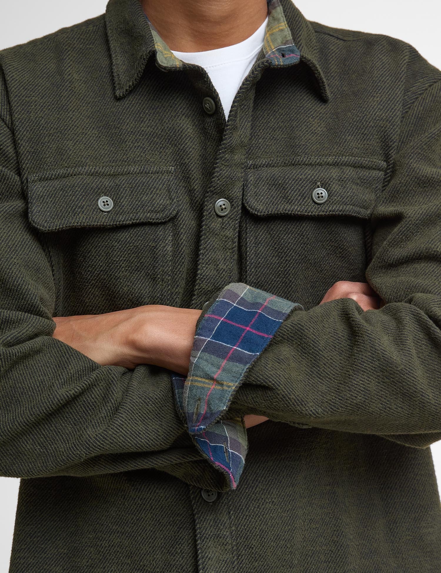 Baystone Relaxed Long-Sleeved Shirt - Olive