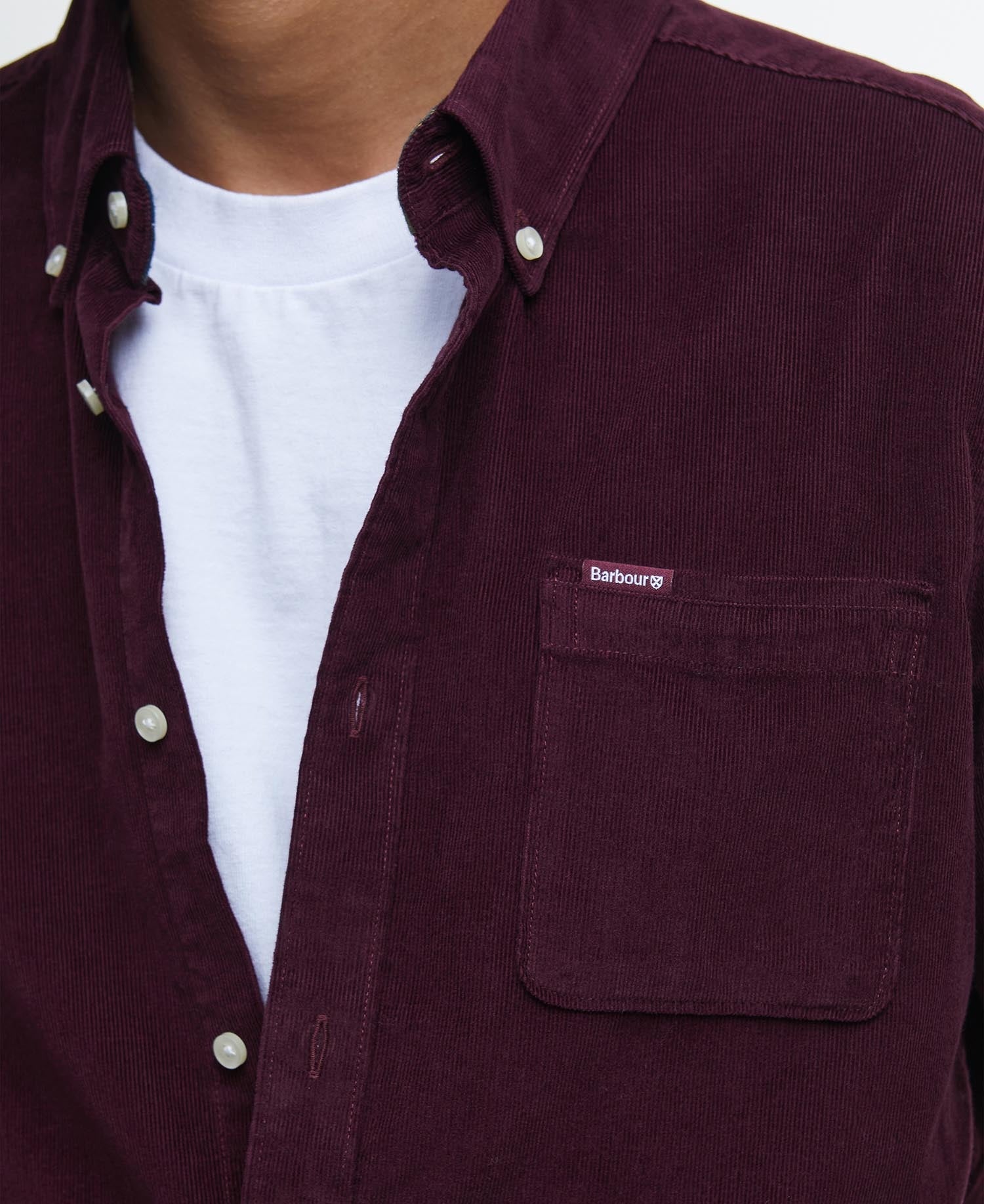Ramsey Tailored Long-Sleeved Shirt - Winter Red