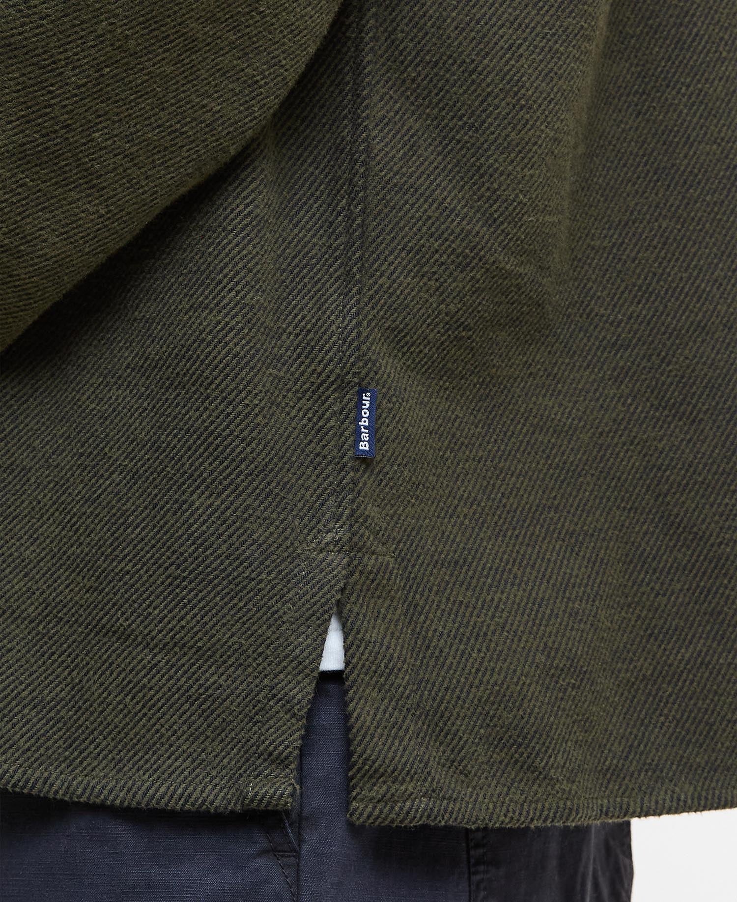 Baystone Relaxed Long-Sleeved Shirt - Olive