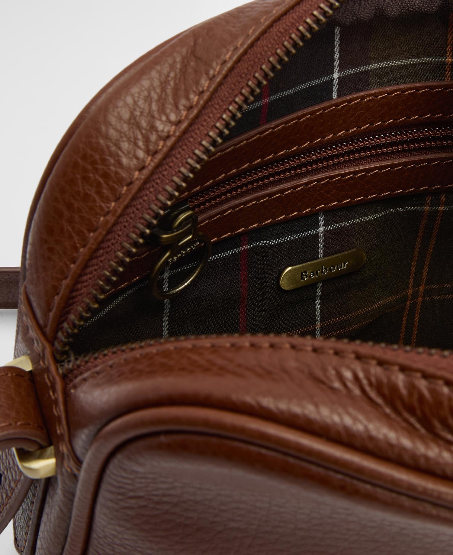 Daphne Leather Crossbody Bag - Brown