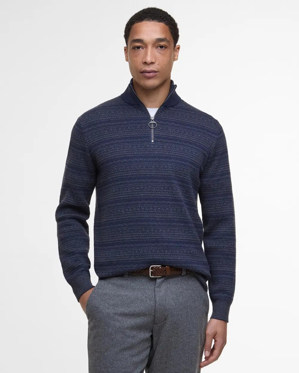 Dartfield Half-Zip Jumper - Navy