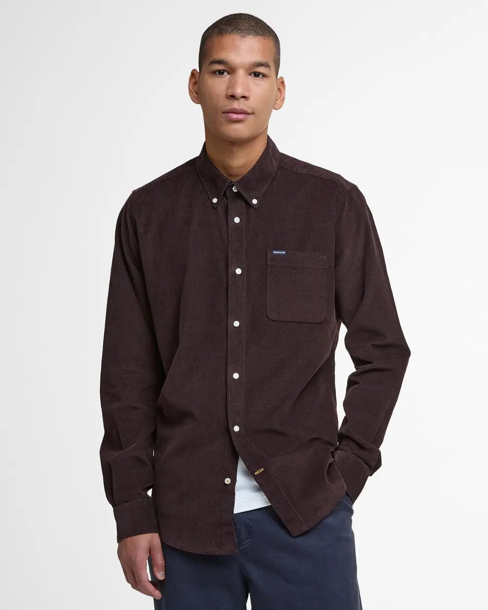 Ramsey Tailored Long-Sleeved Shirt - Dark Oak
