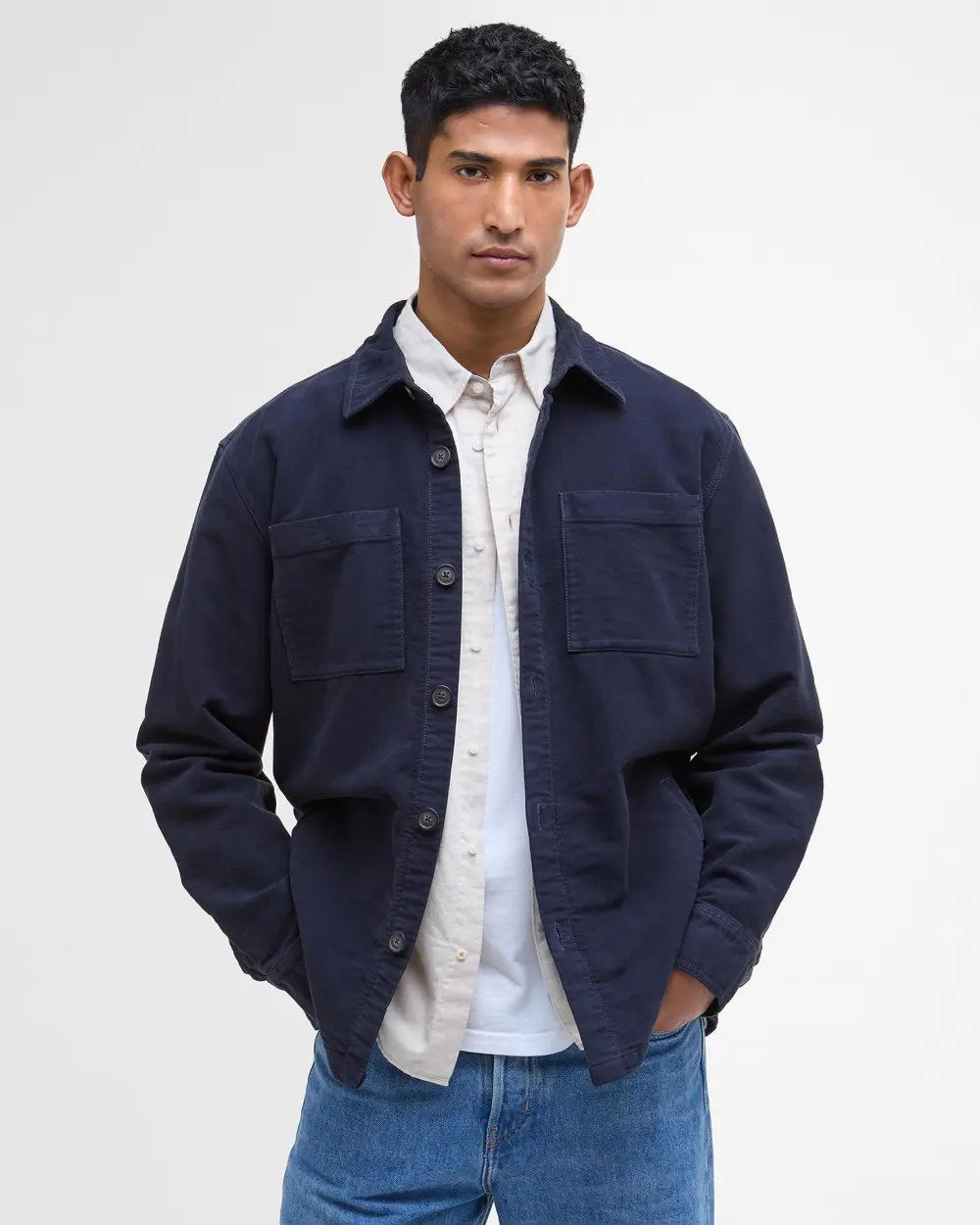 Moleskin Overshirt - Navy