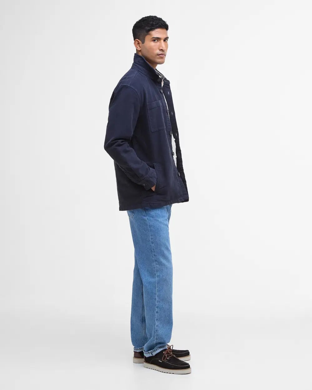 Moleskin Overshirt - Navy