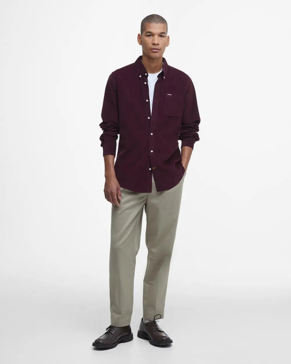 Ramsey Tailored Long-Sleeved Shirt - Winter Red