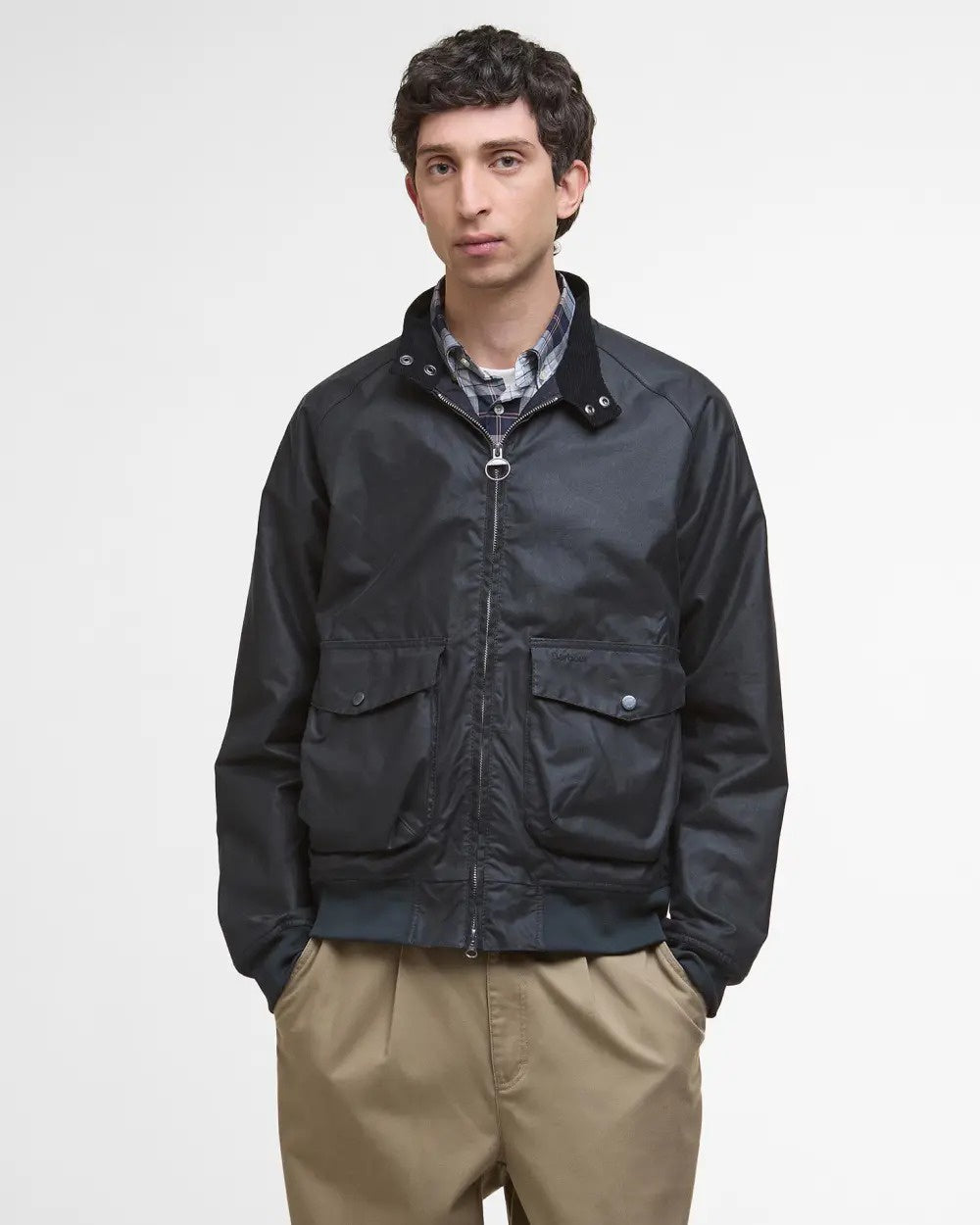 Modern Royston Waxed Jacket - Navy