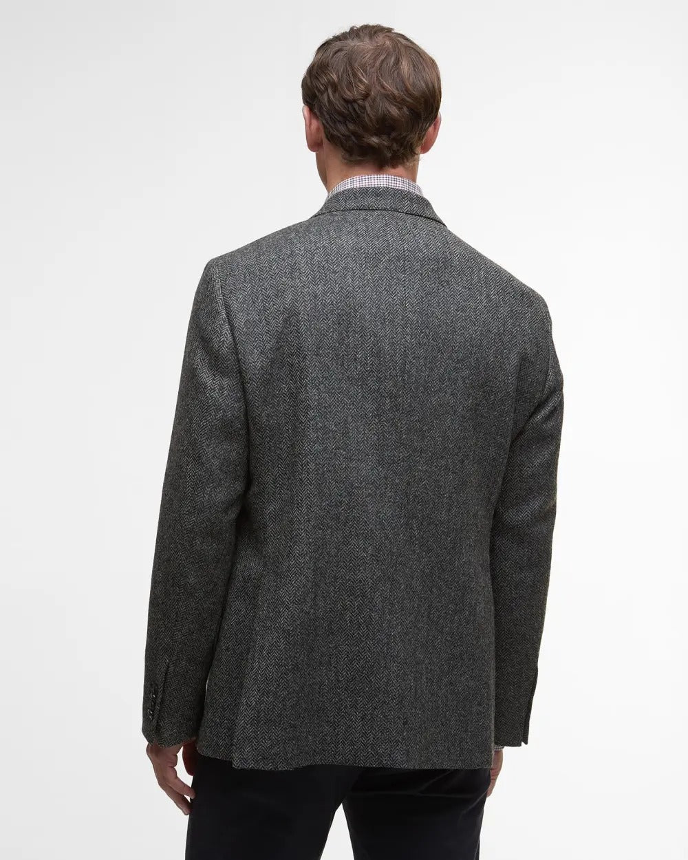 Firth Moons Herringbone Blazer - Grey