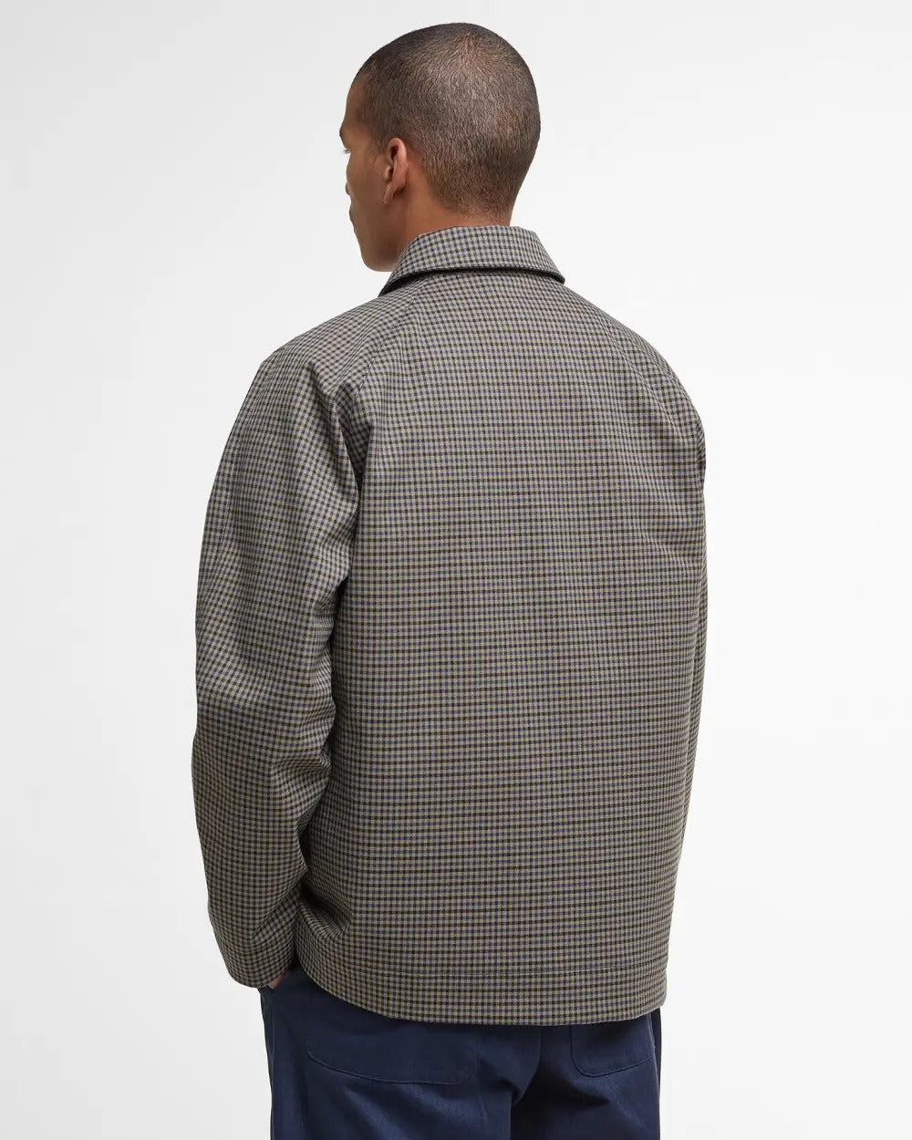 Short Lorden Showerproof Jacket - Stone/Navy Check