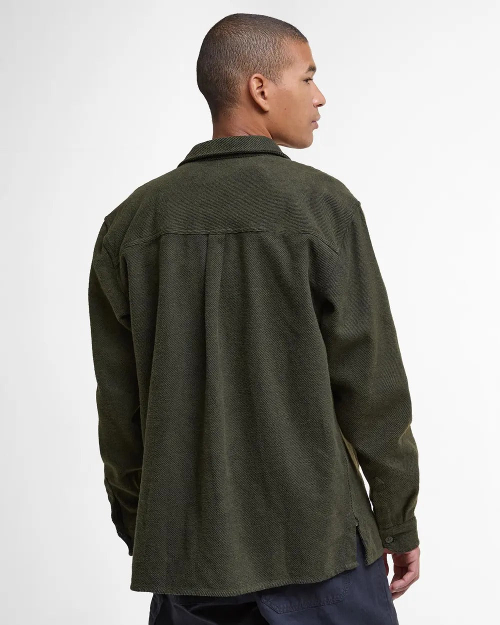 Baystone Relaxed Long-Sleeved Shirt - Olive