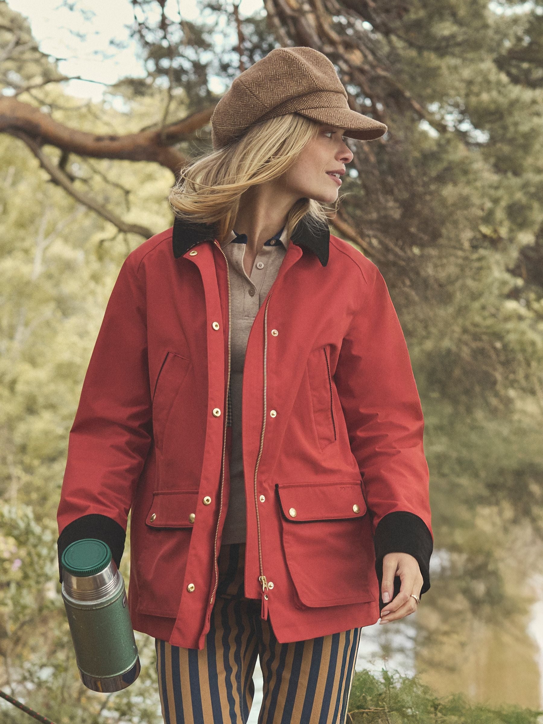 Katherine Burnt Orange Waterproof Heritage Coat