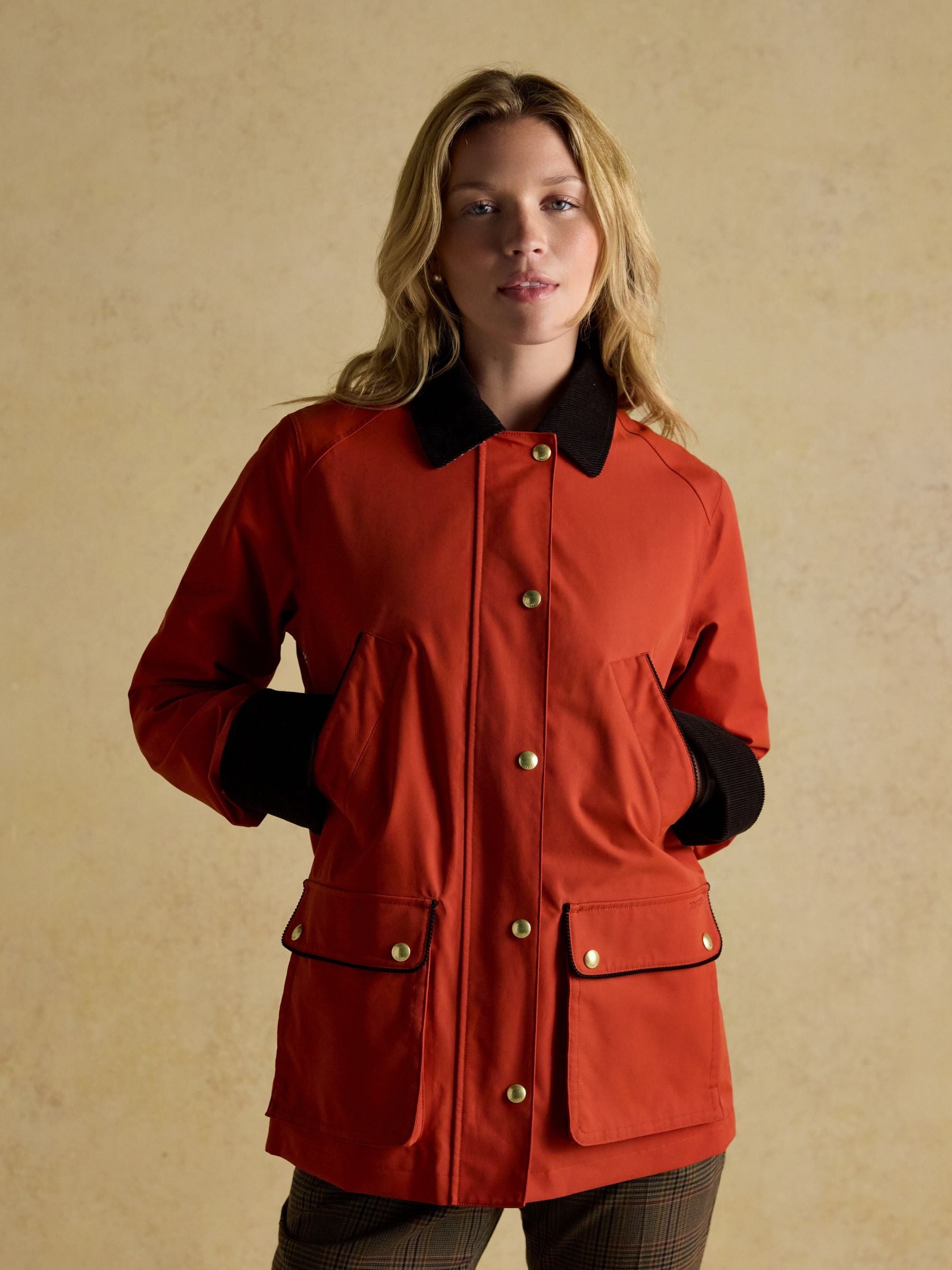 Katherine Burnt Orange Waterproof Heritage Coat